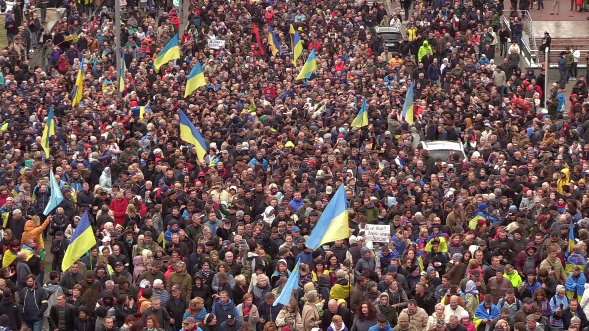 Protest against the 'Steinmeier Formula' in Ukraine