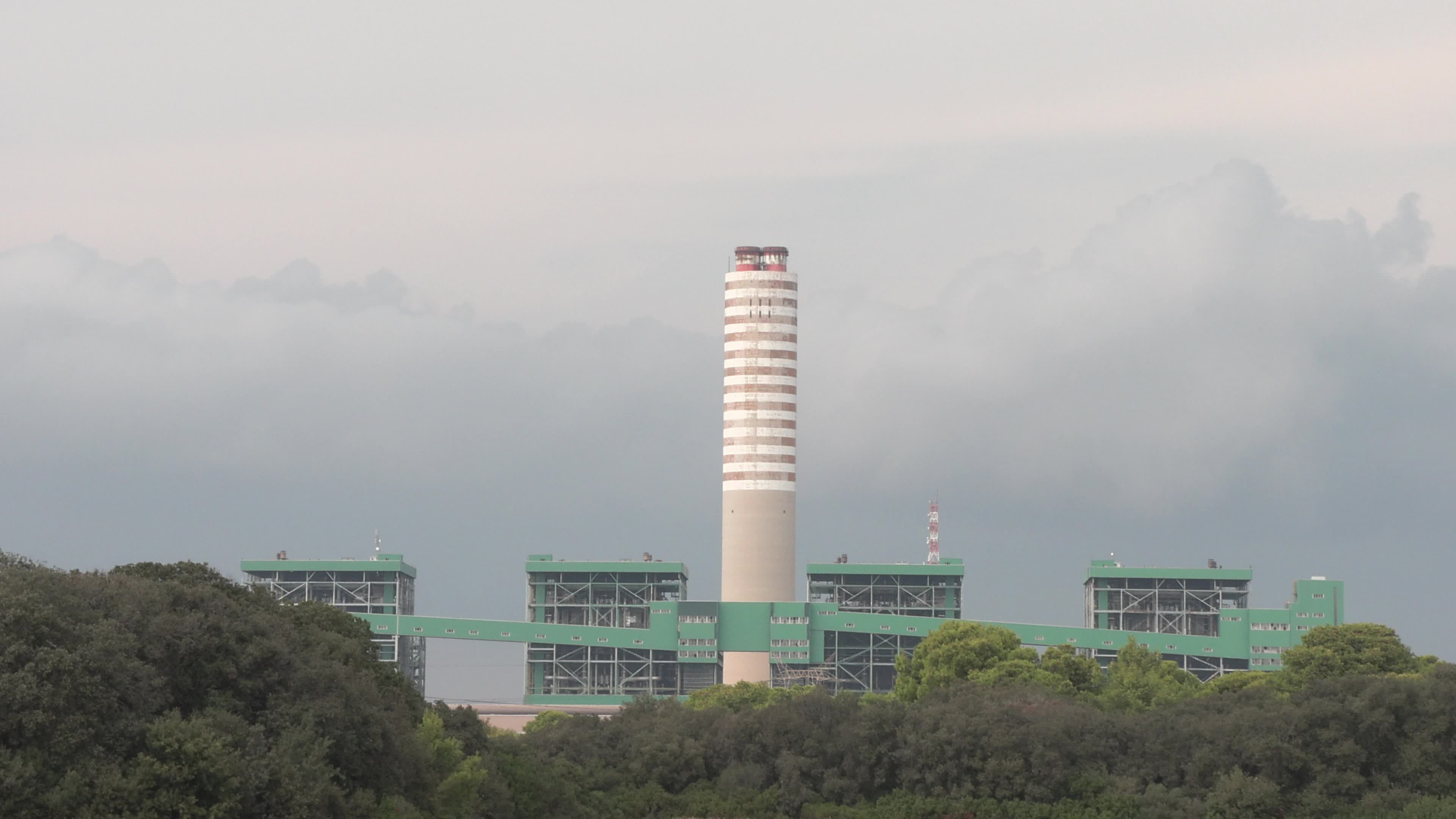 View of Enel’s Federico II Coal Plant Near Brindisi, Italy, Set for 2025 Closure