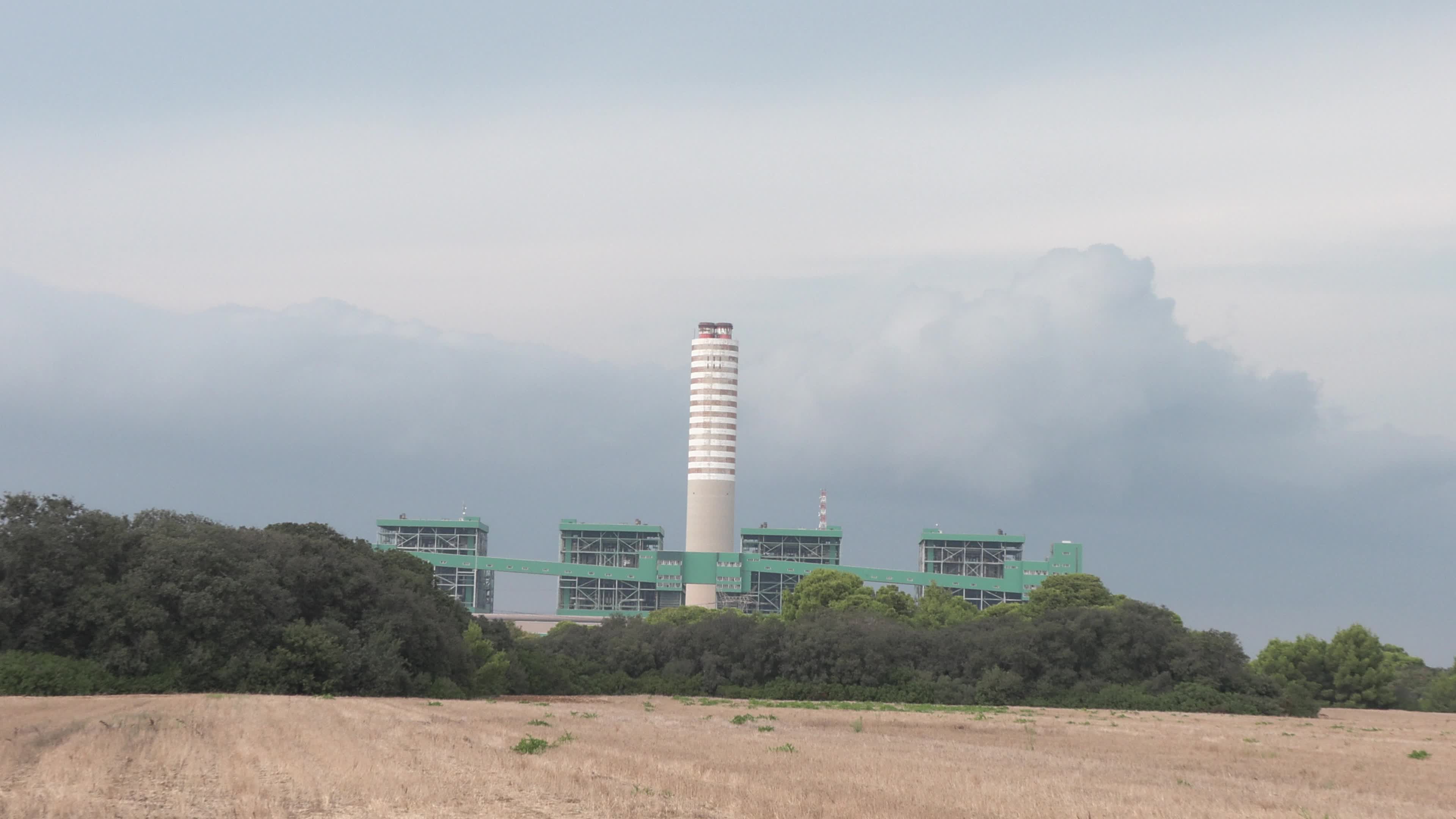 View of Enel’s Federico II Coal Plant Near Brindisi, Italy, Set for 2025 Closure