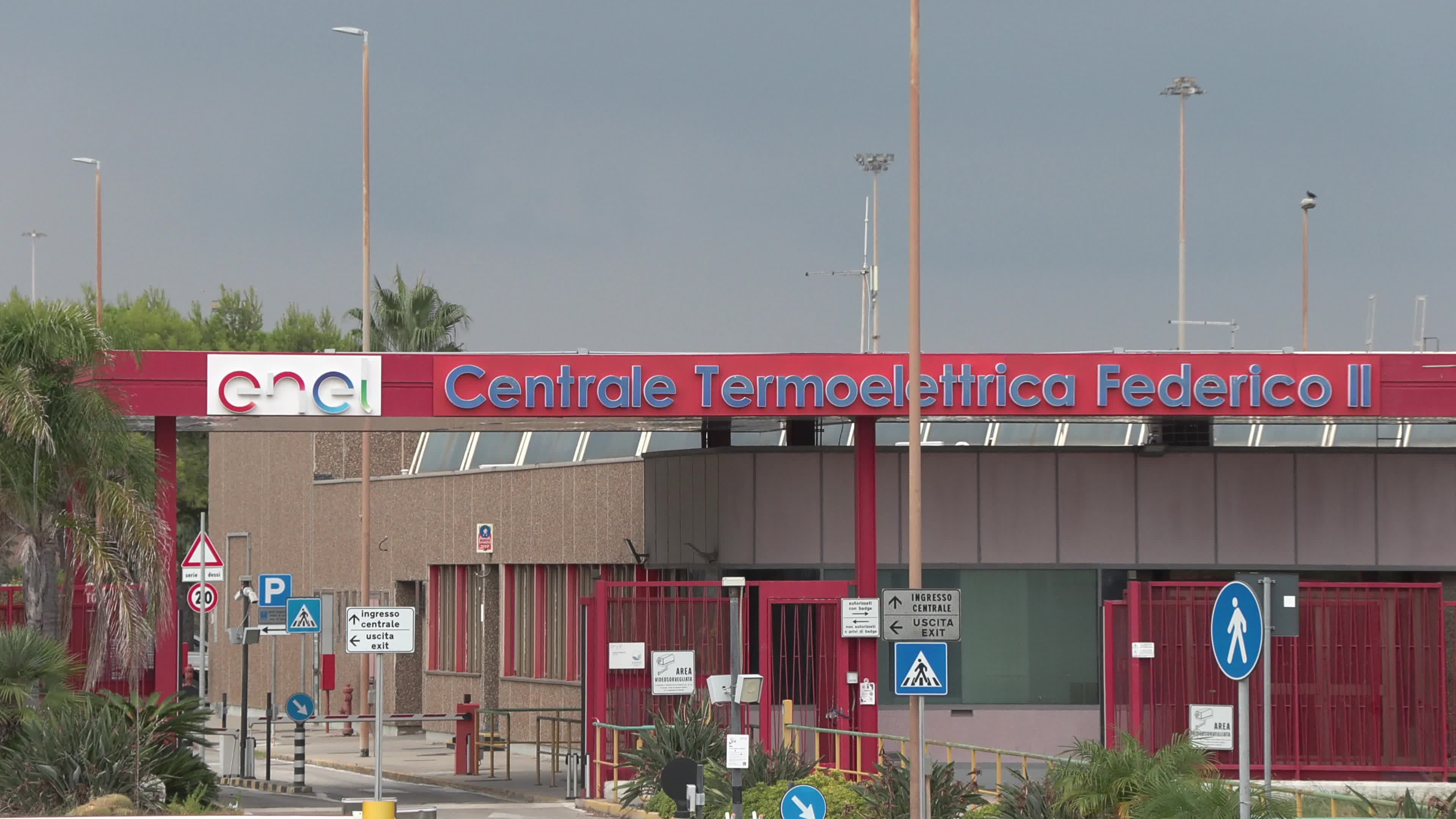 View of Enel’s Federico II Coal Plant Near Brindisi, Italy, Set for 2025 Closure