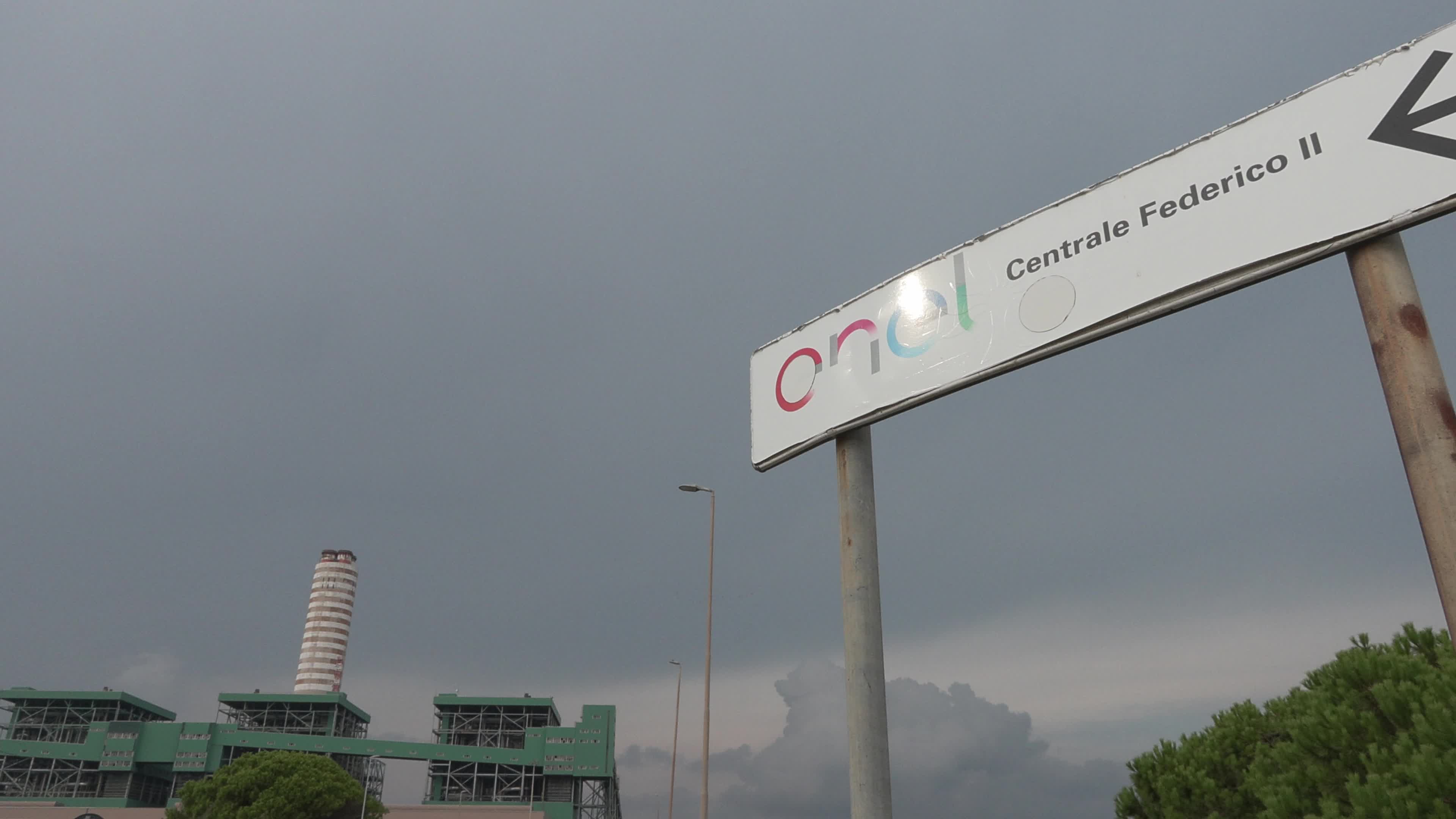 View of Enel’s Federico II Coal Plant Near Brindisi, Italy, Set for 2025 Closure