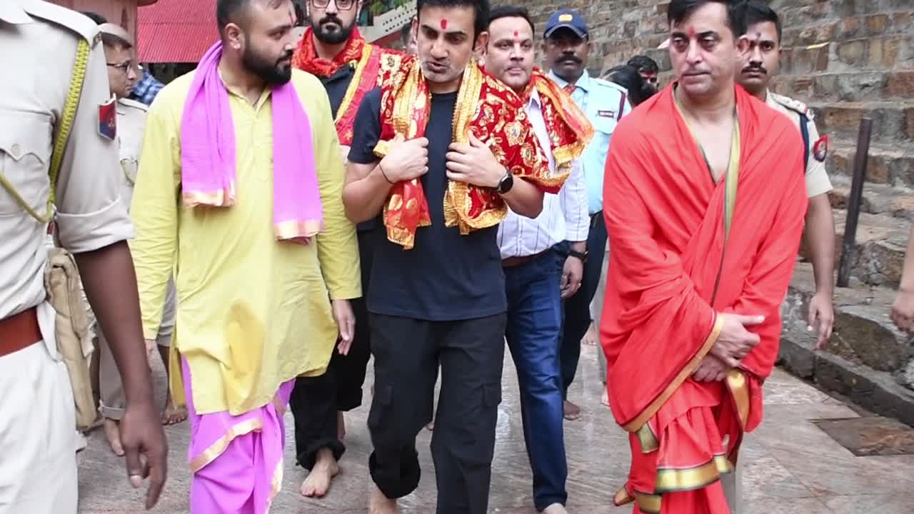  Indian cricket team head coach Gautam Gambhir visit Guwahati 