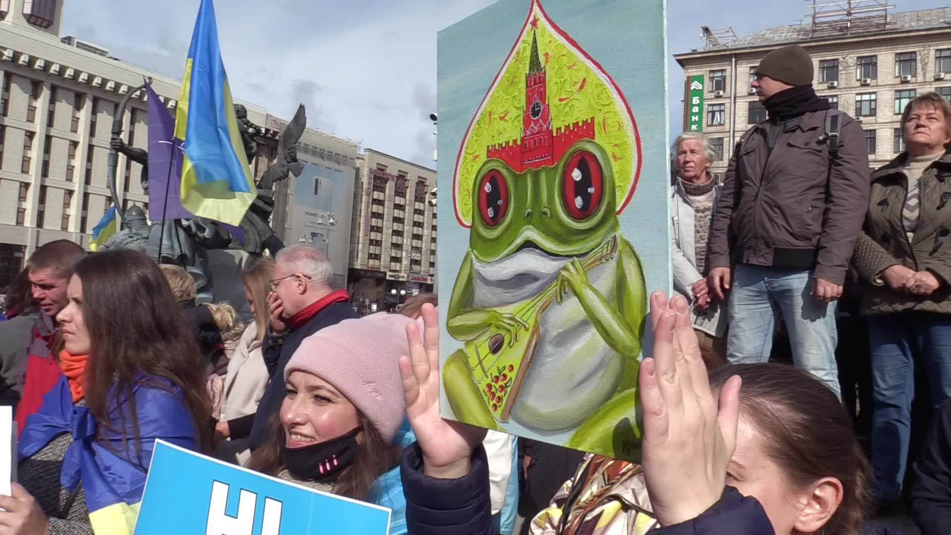 Protest against the 'Steinmeier Formula' in Ukraine