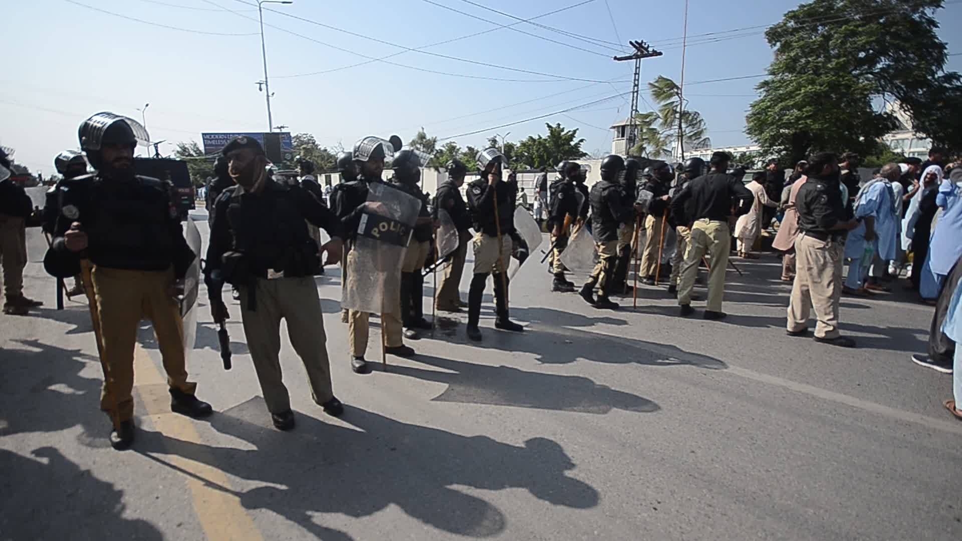 KP police baton-charge elected representatives of local govts