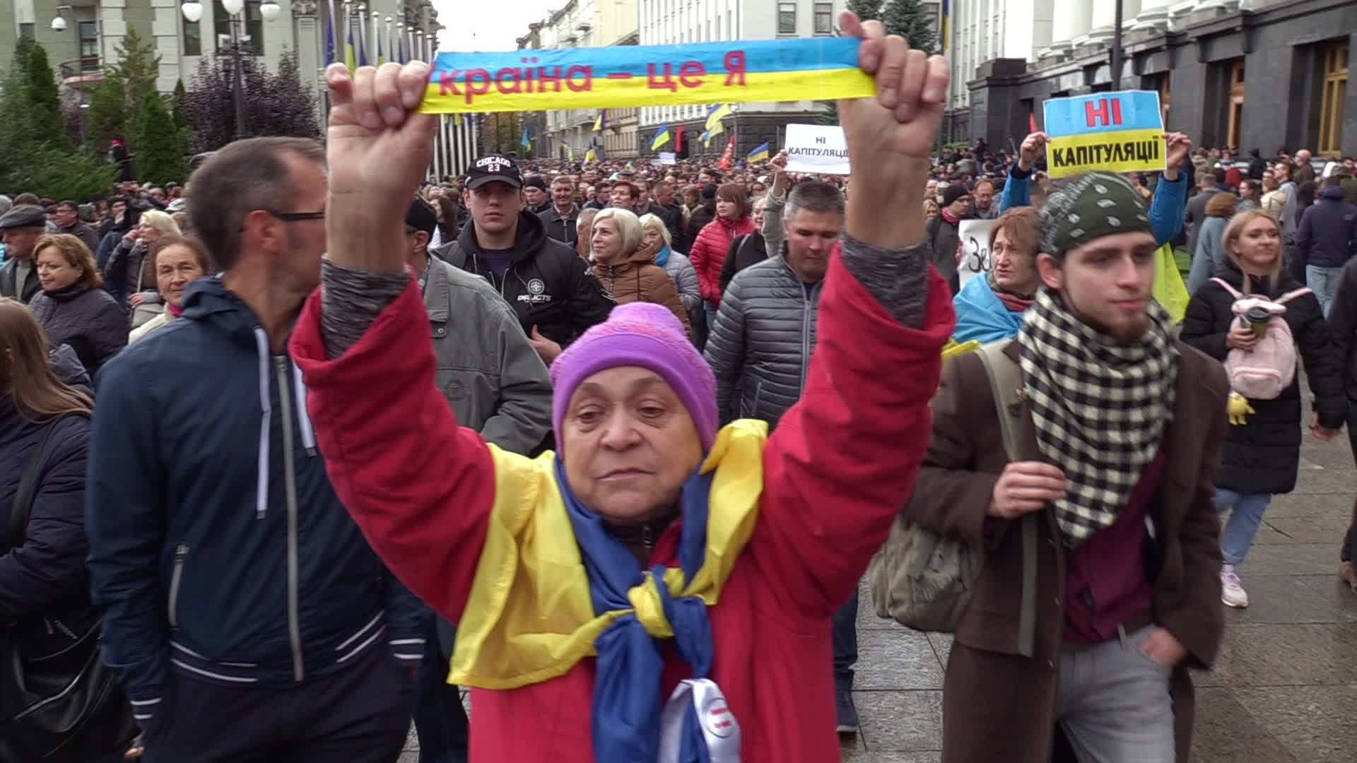 Protest against the 'Steinmeier Formula' in Ukraine