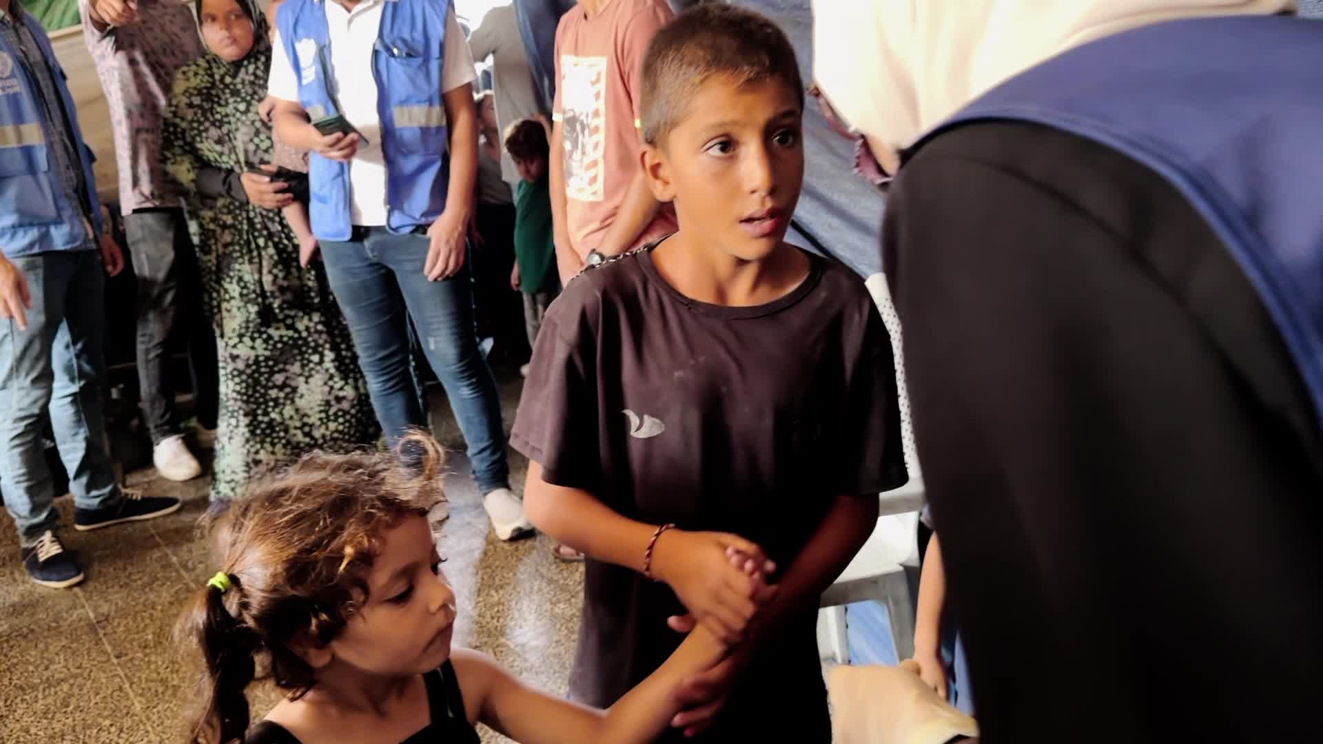 Palestinian Child Receives Polio Vaccination Amid Hamas-Israel Conflict