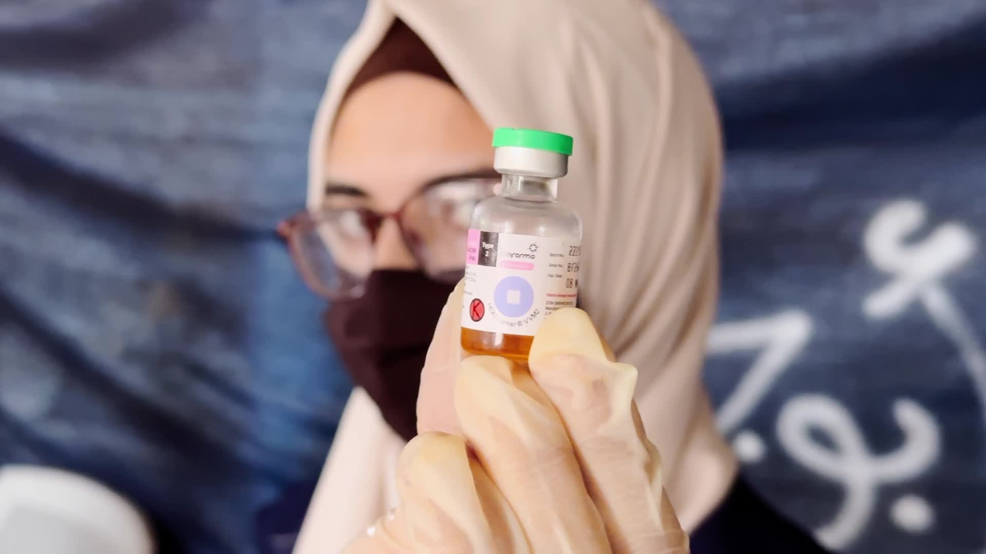 Palestinian Child Receives Polio Vaccination Amid Hamas-Israel Conflict