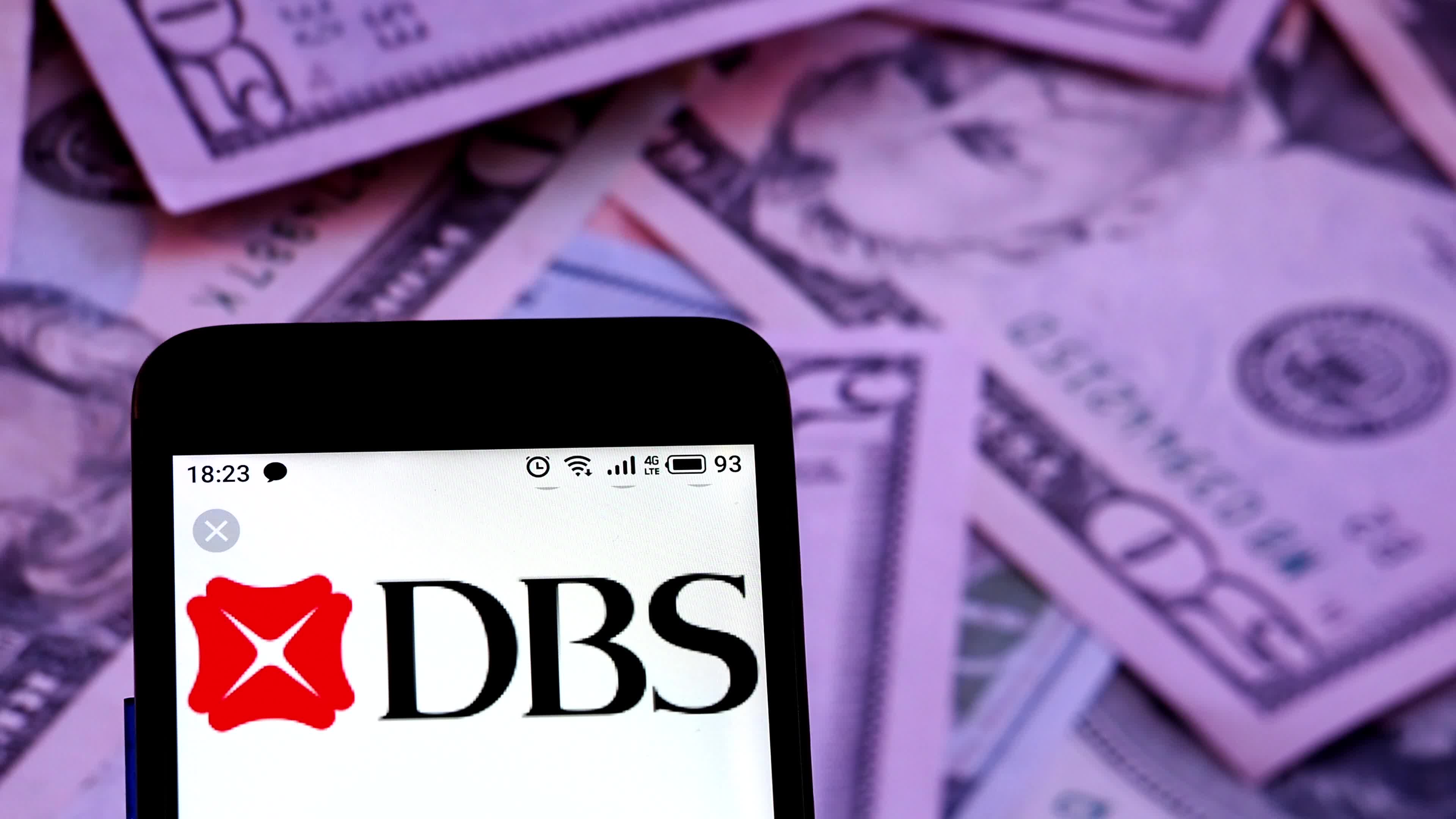 Video illustration the logo of DBS Group Holdingsl