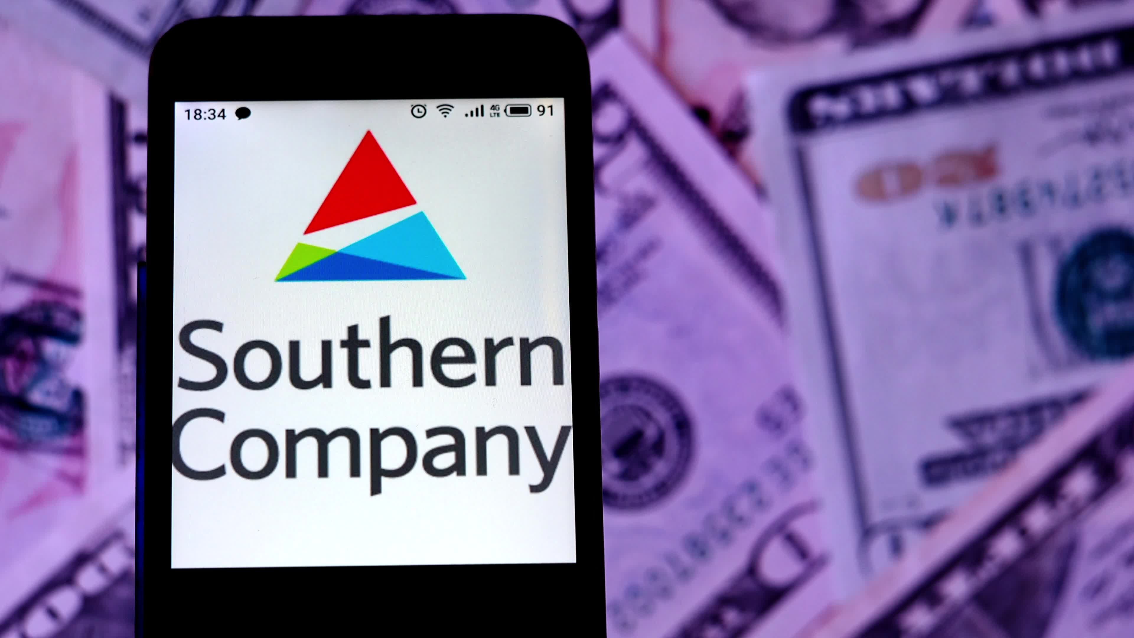 Video illustration the logo of Southern Company