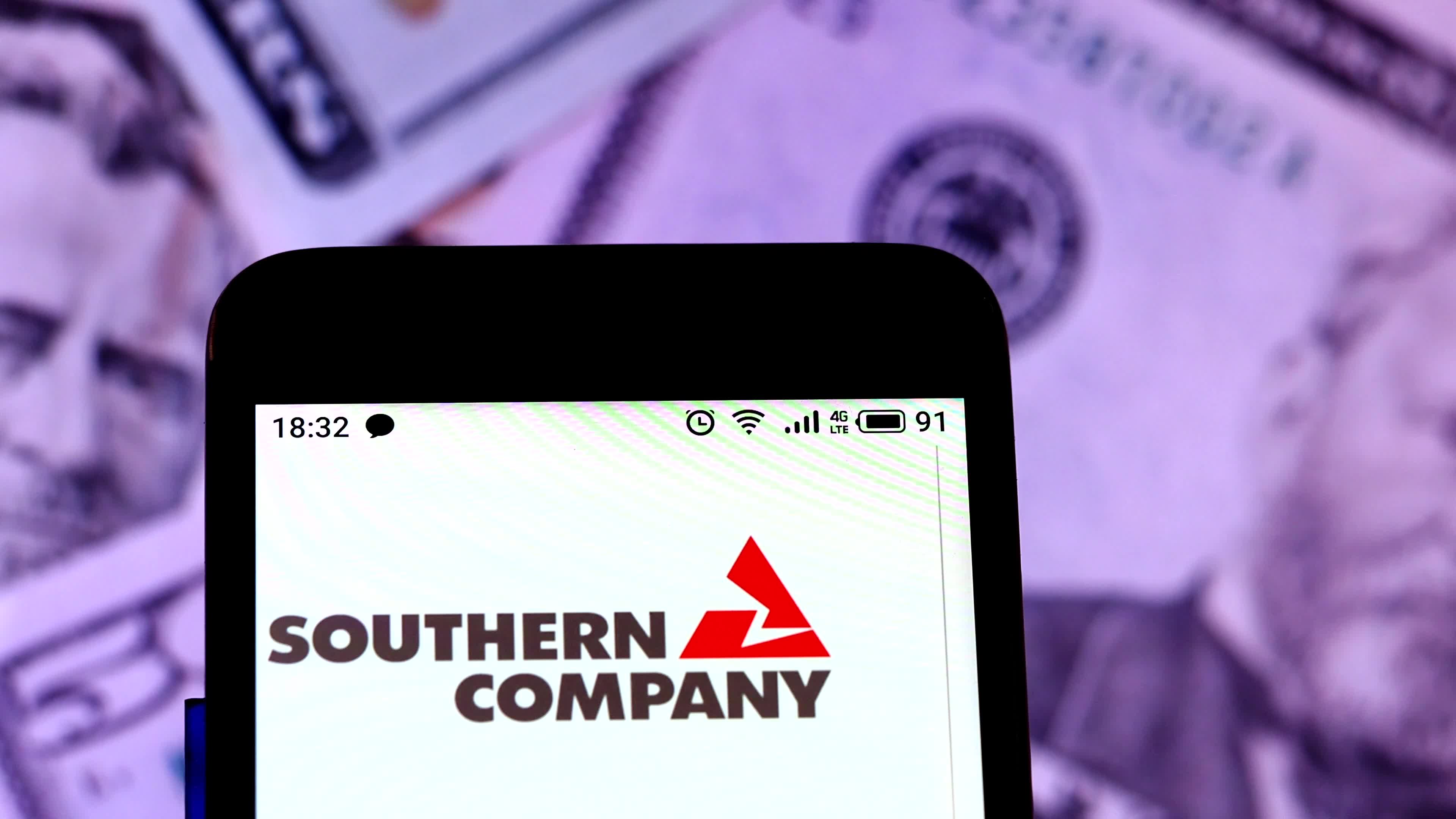 Video illustration the logo of Southern Company