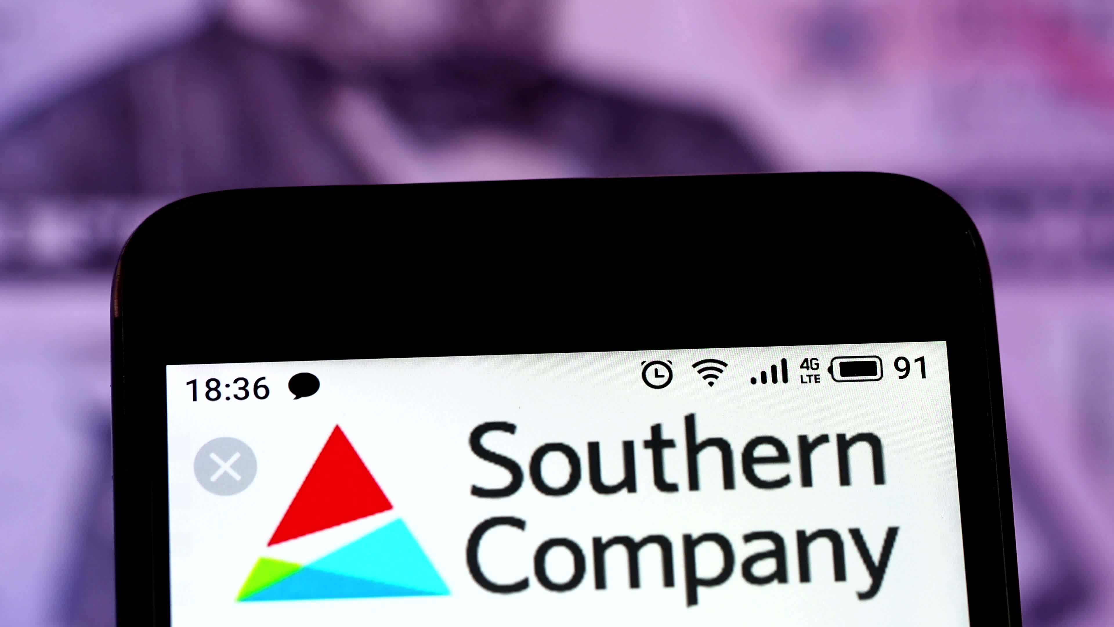 Video illustration the logo of Southern Company