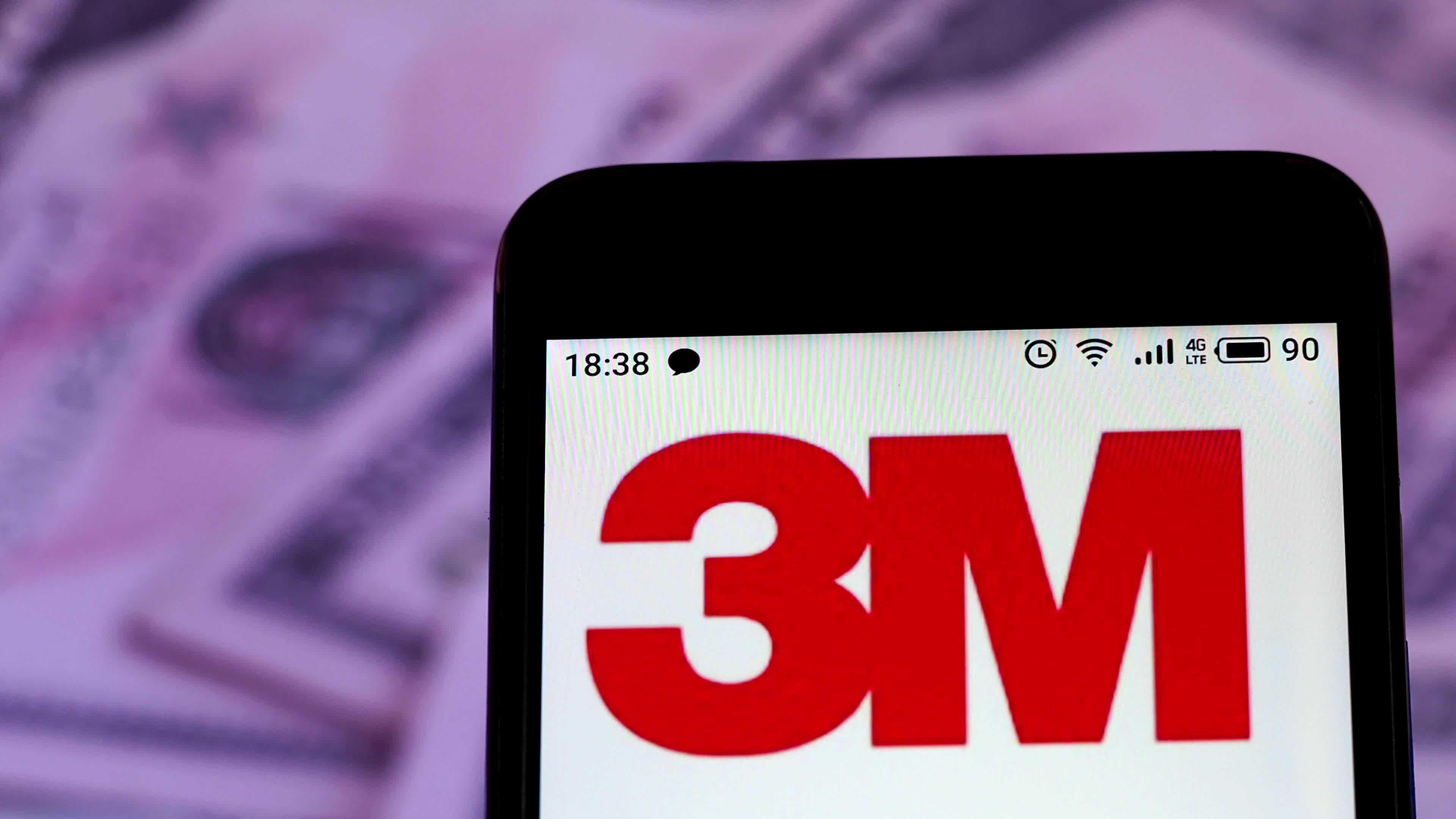 Video illustration the logo of 3M Company