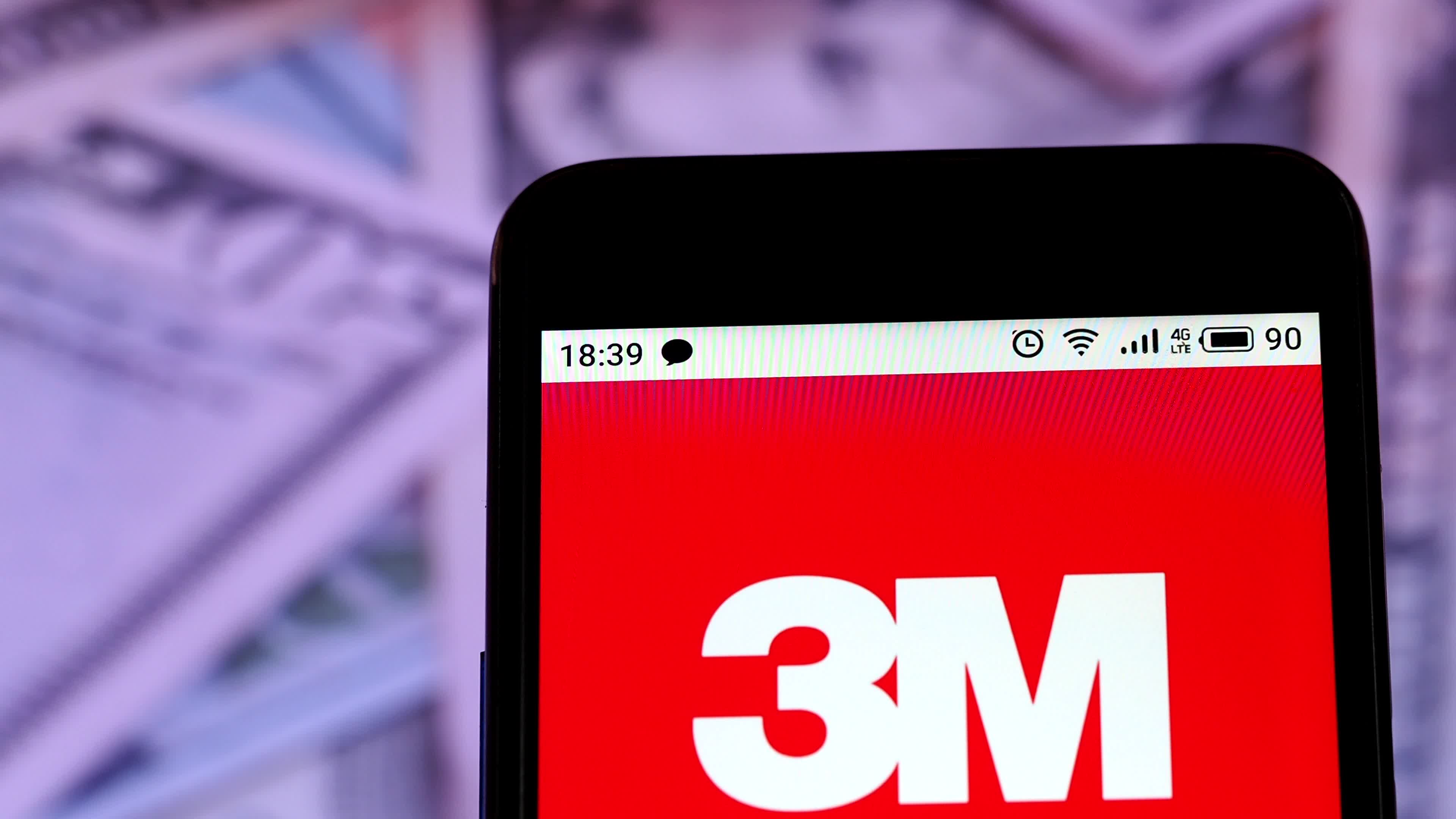 Video illustration the logo of 3M Company