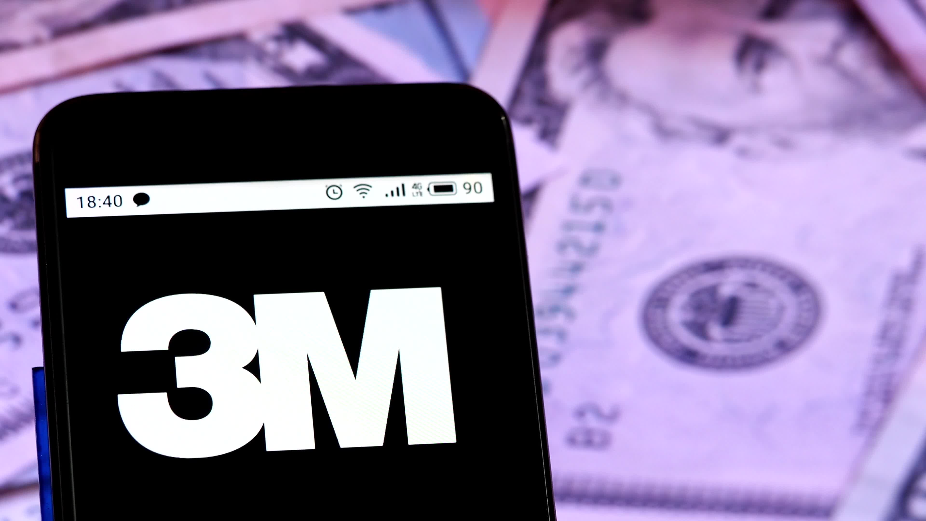 Video illustration the logo of 3M Company