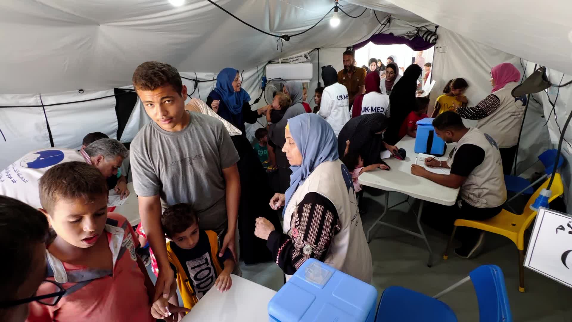 Polio Vaccination In Gaza Amid Hamas-Israel Conflict