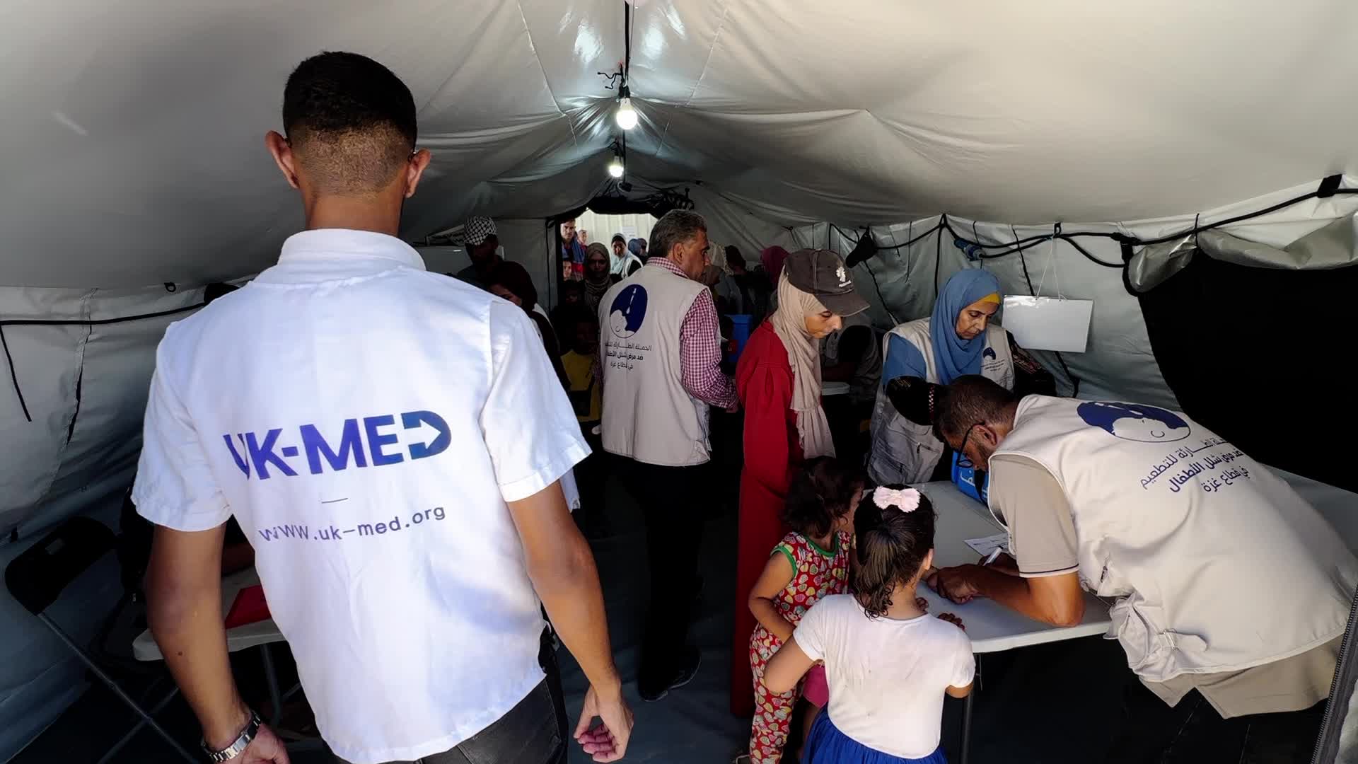 Polio Vaccination In Gaza Amid Hamas-Israel Conflict