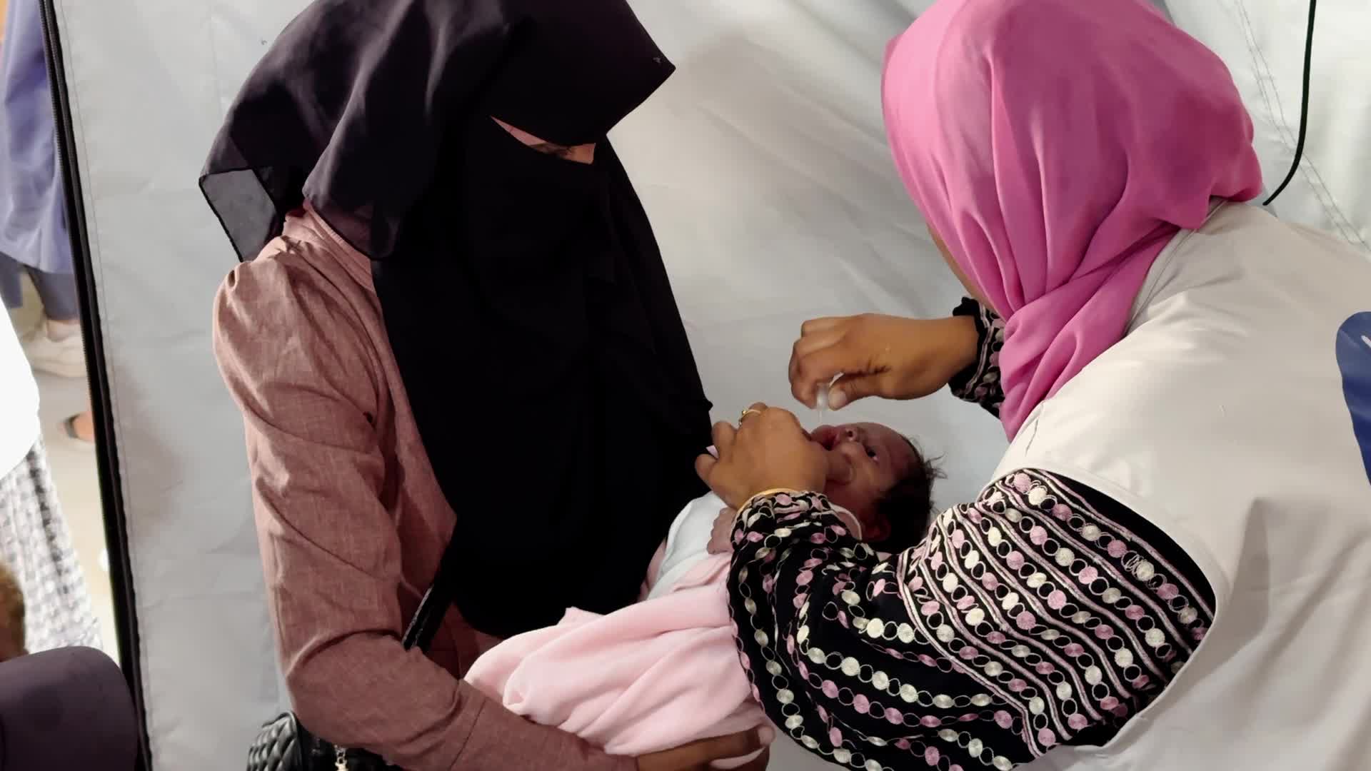 Polio Vaccination In Gaza Amid Hamas-Israel Conflict
