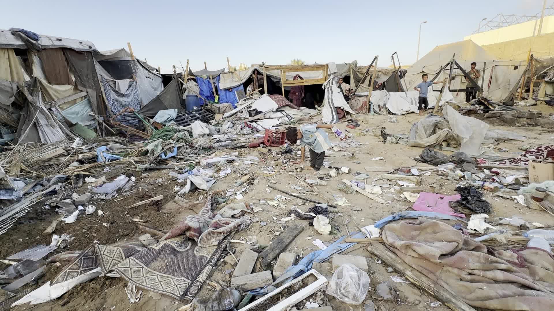 Aftermath of Israeli Airstrike In Gaza, Palestine