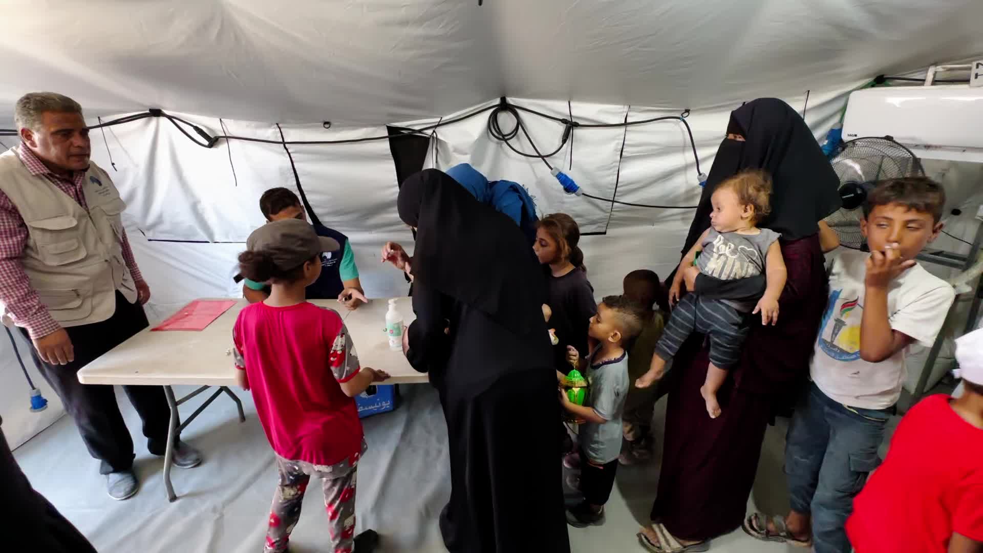 Polio Vaccination In Gaza Amid Hamas-Israel Conflict