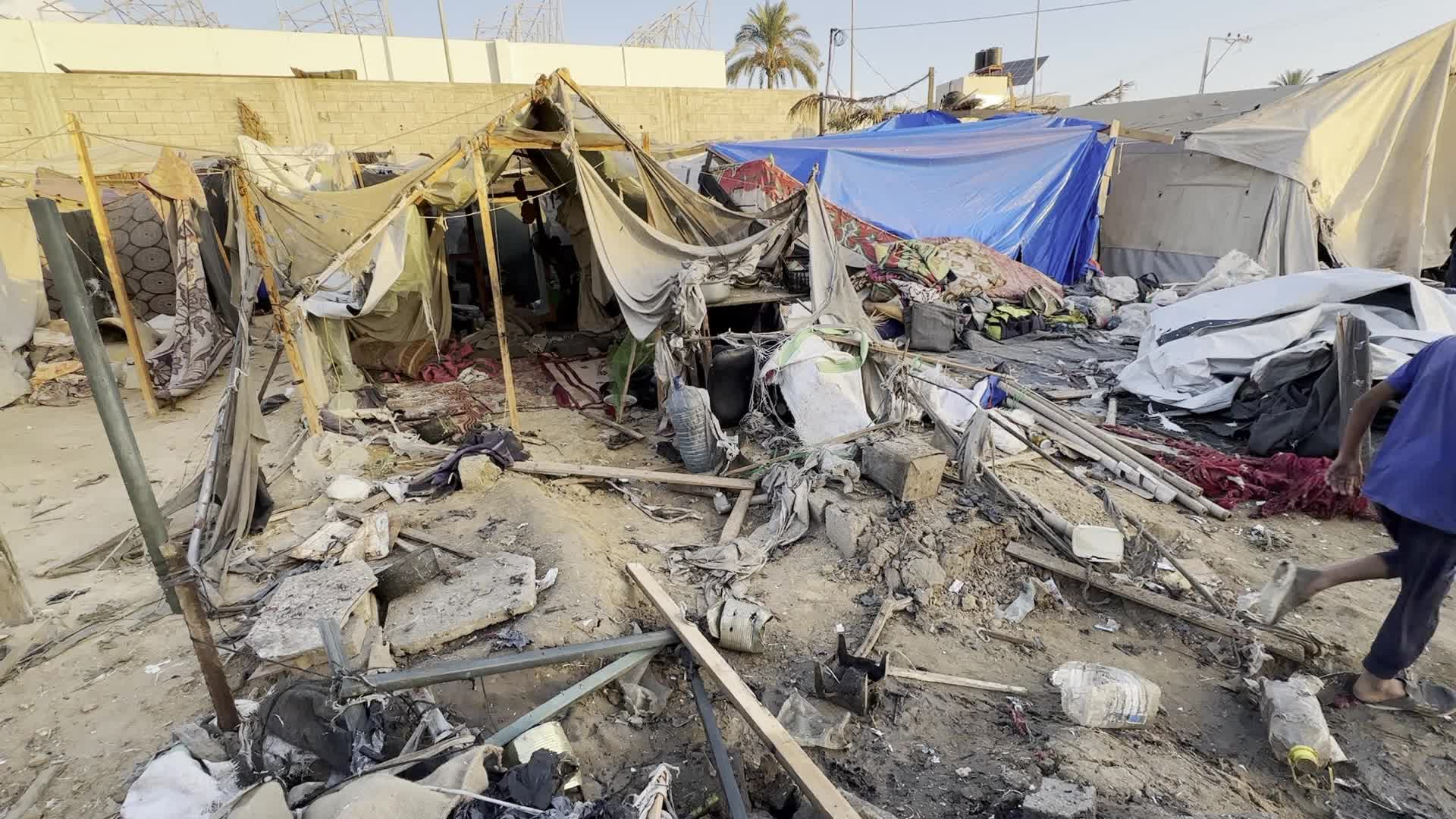 Aftermath of Israeli Airstrike In Gaza, Palestine
