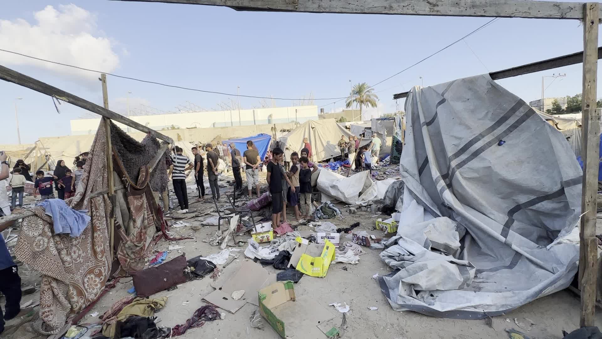 Aftermath of Israeli Airstrike In Gaza, Palestine