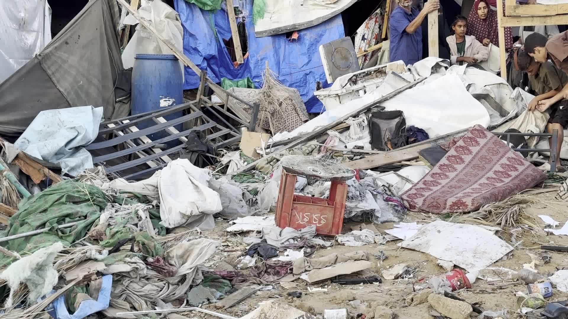Aftermath of Israeli Airstrike In Gaza, Palestine