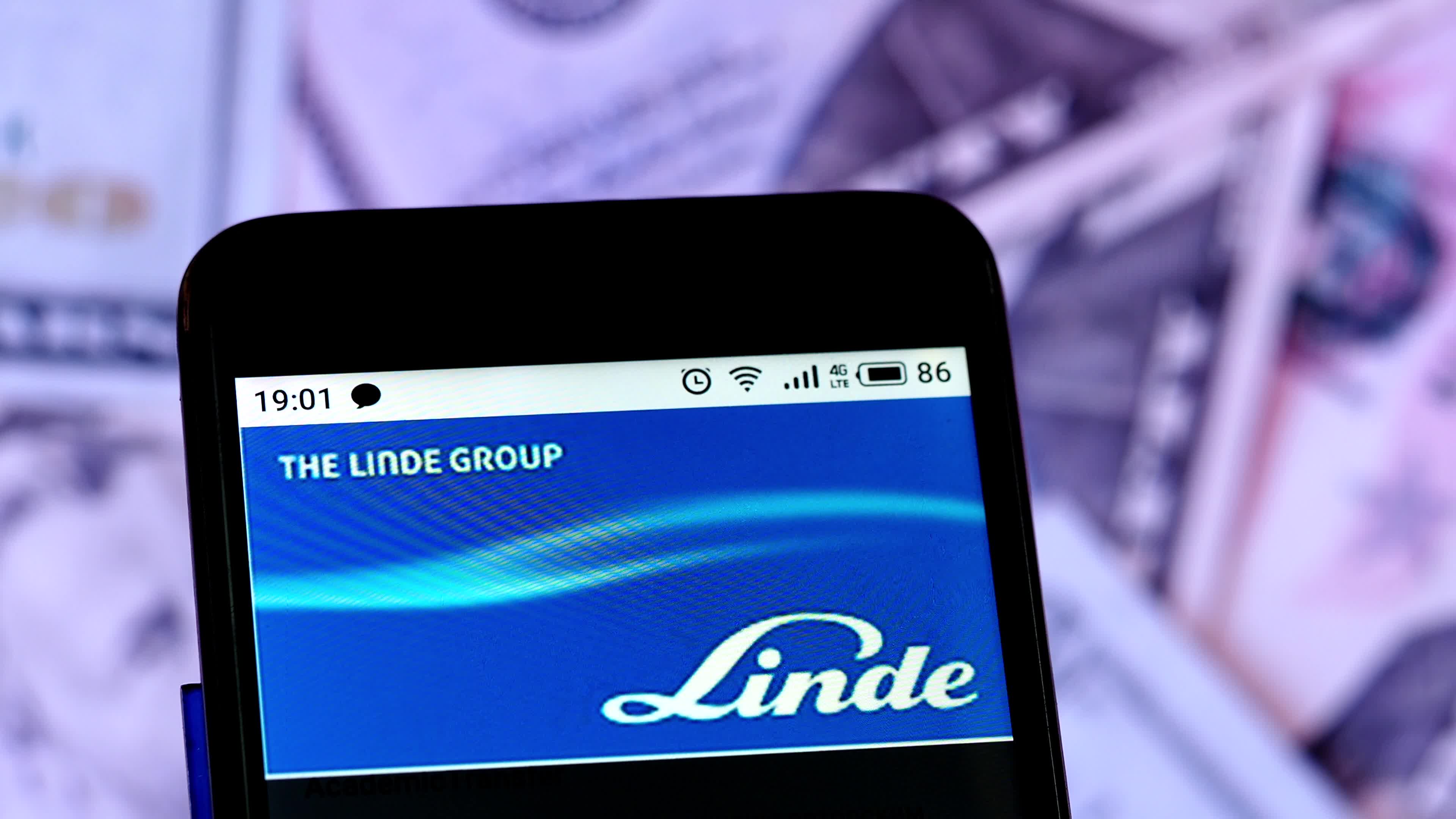 Video illustration the logo of the Linde Group
