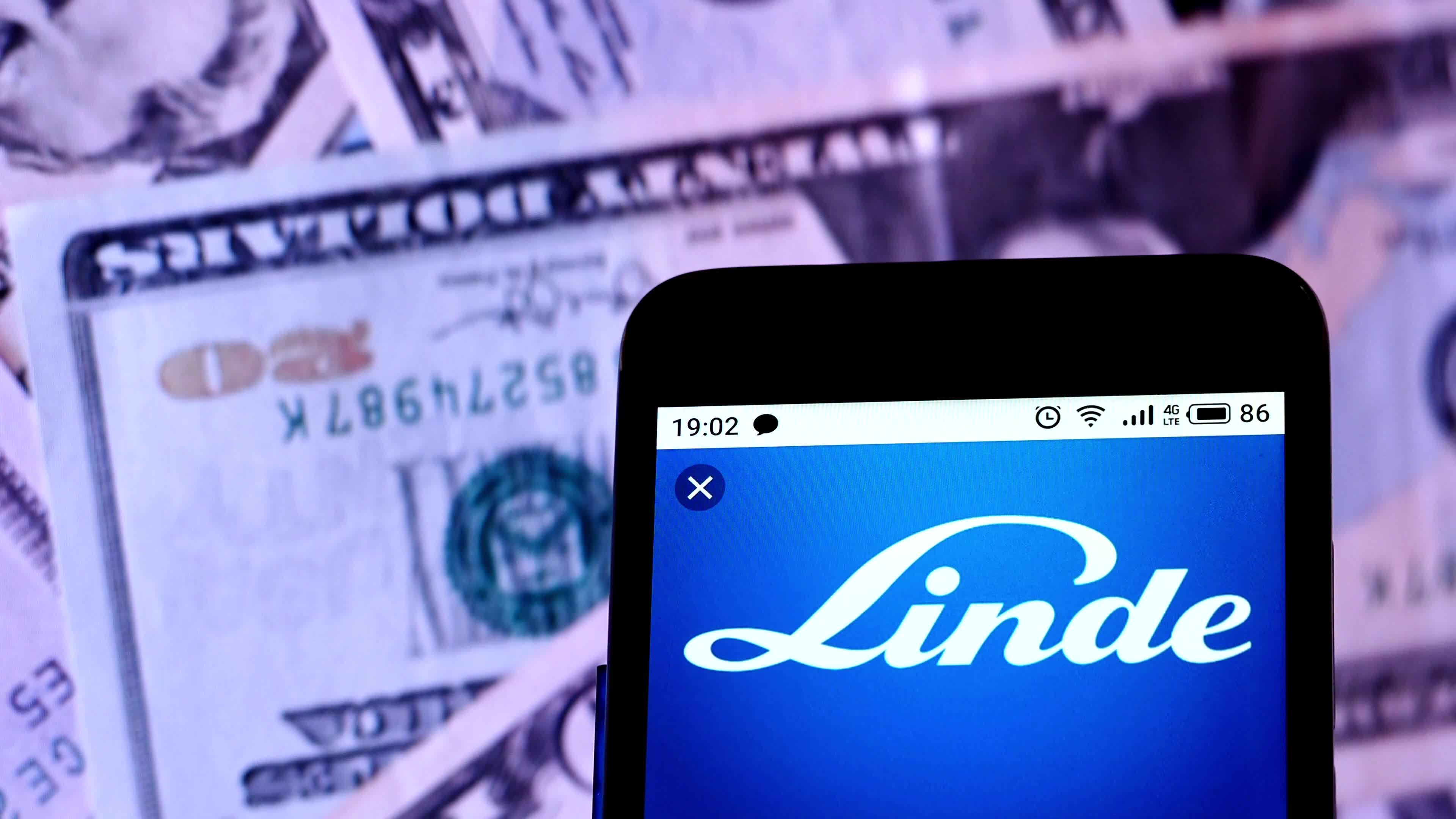 Video illustration the logo of the Linde Group