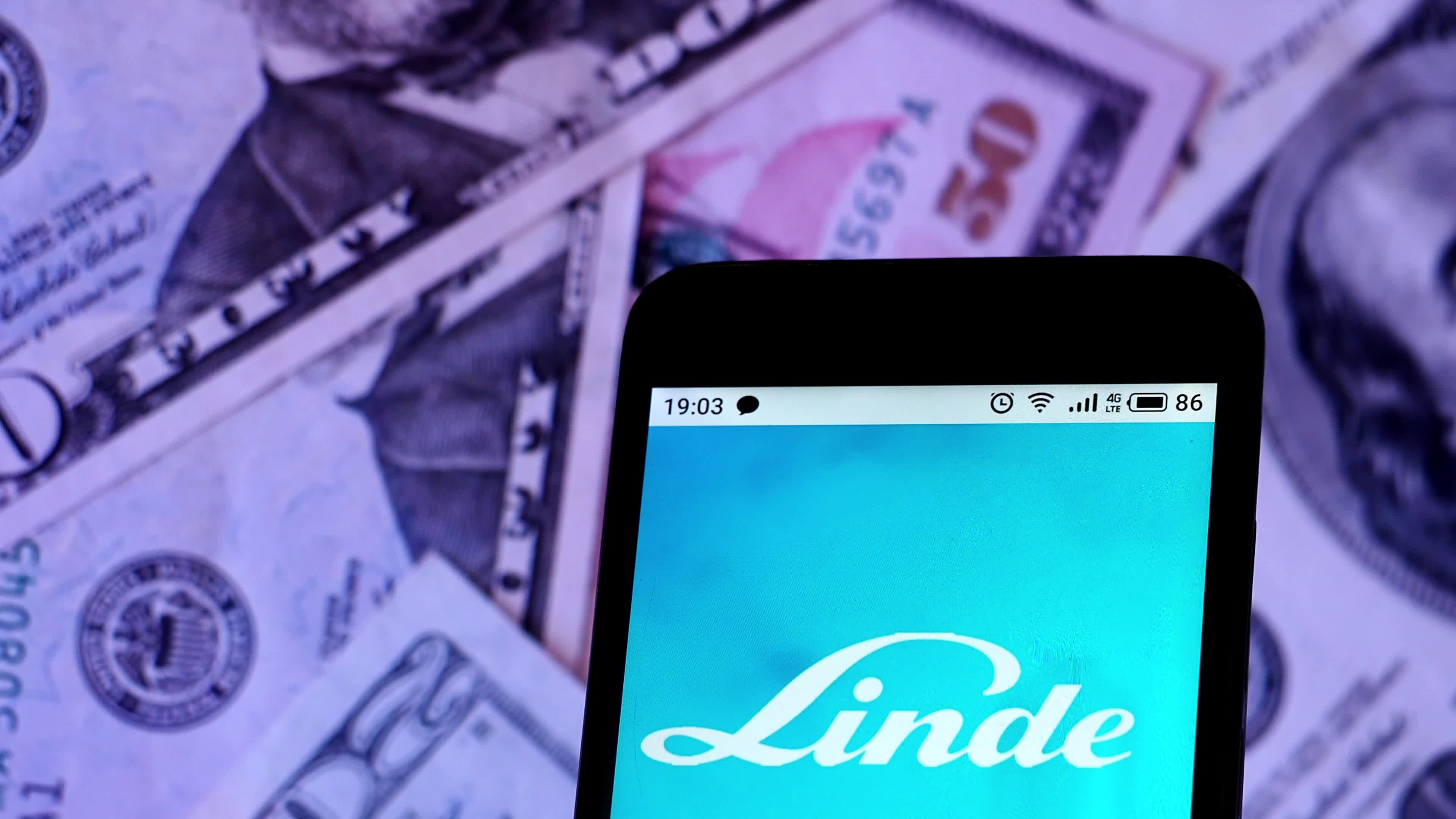 Video illustration the logo of the Linde Group