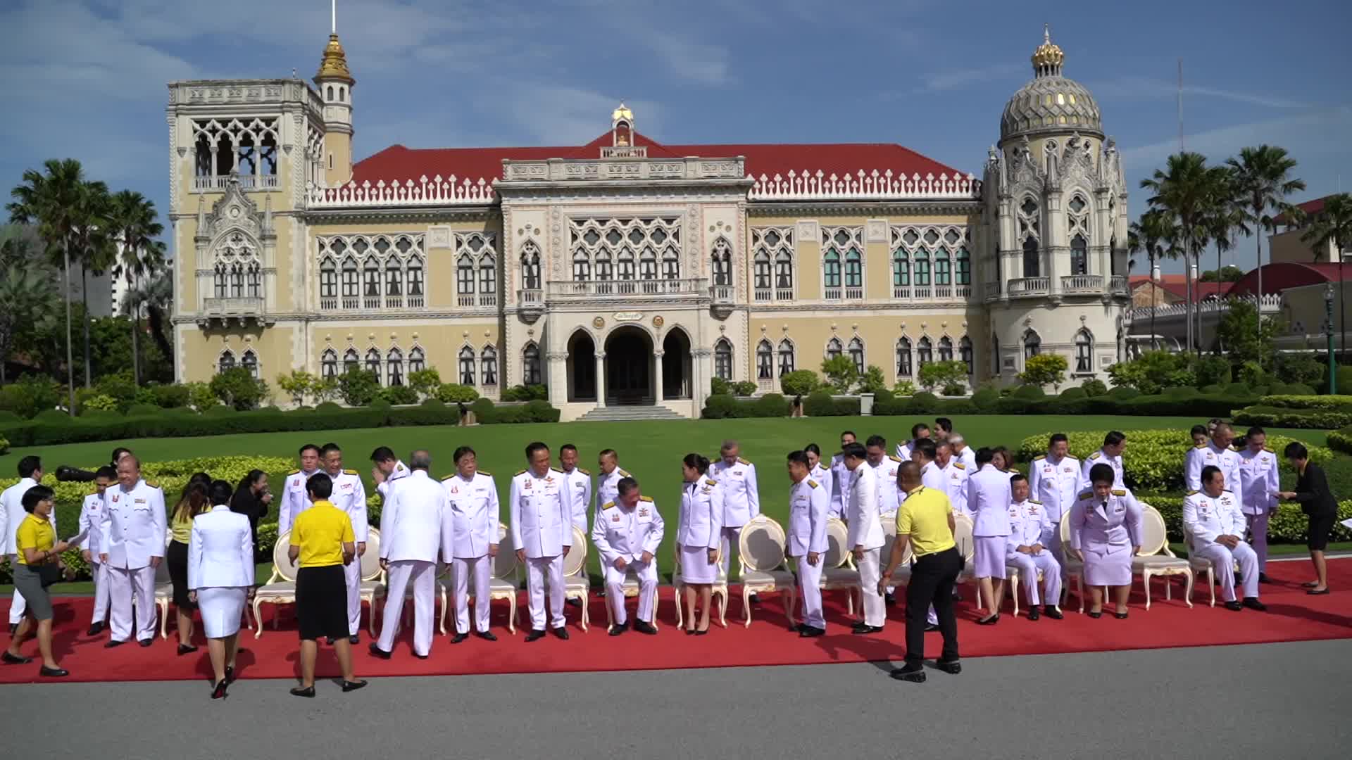 Thai Prime Minister Paetongtarn Shinawatra leads newly appointed cabinet special meeting to prepare policy statement.