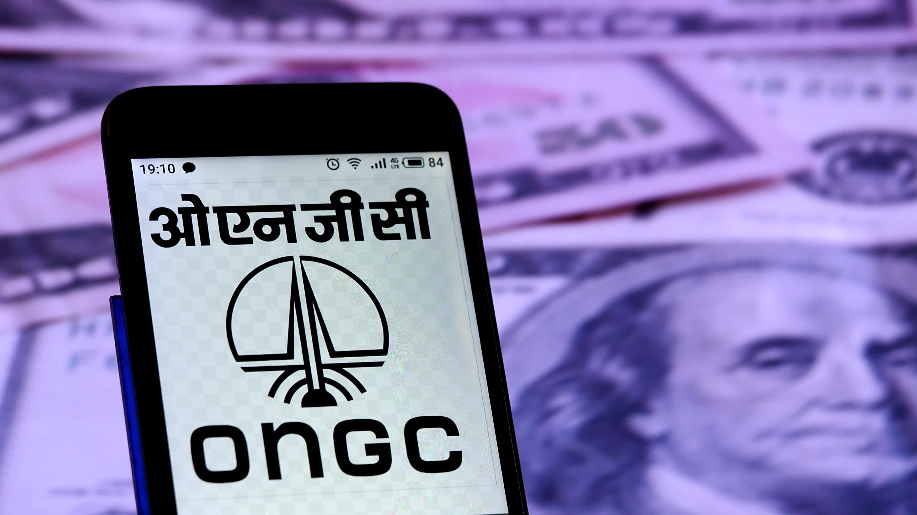 Video illustration the logo of Oil and Natural Gas Corporation