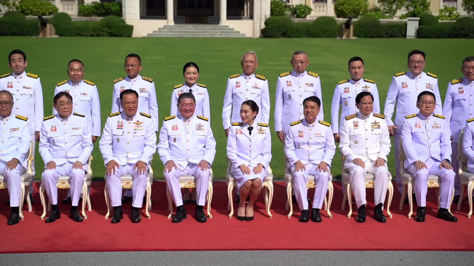 Thai Prime Minister Paetongtarn Shinawatra leads newly appointed cabinet special meeting to prepare policy statement.