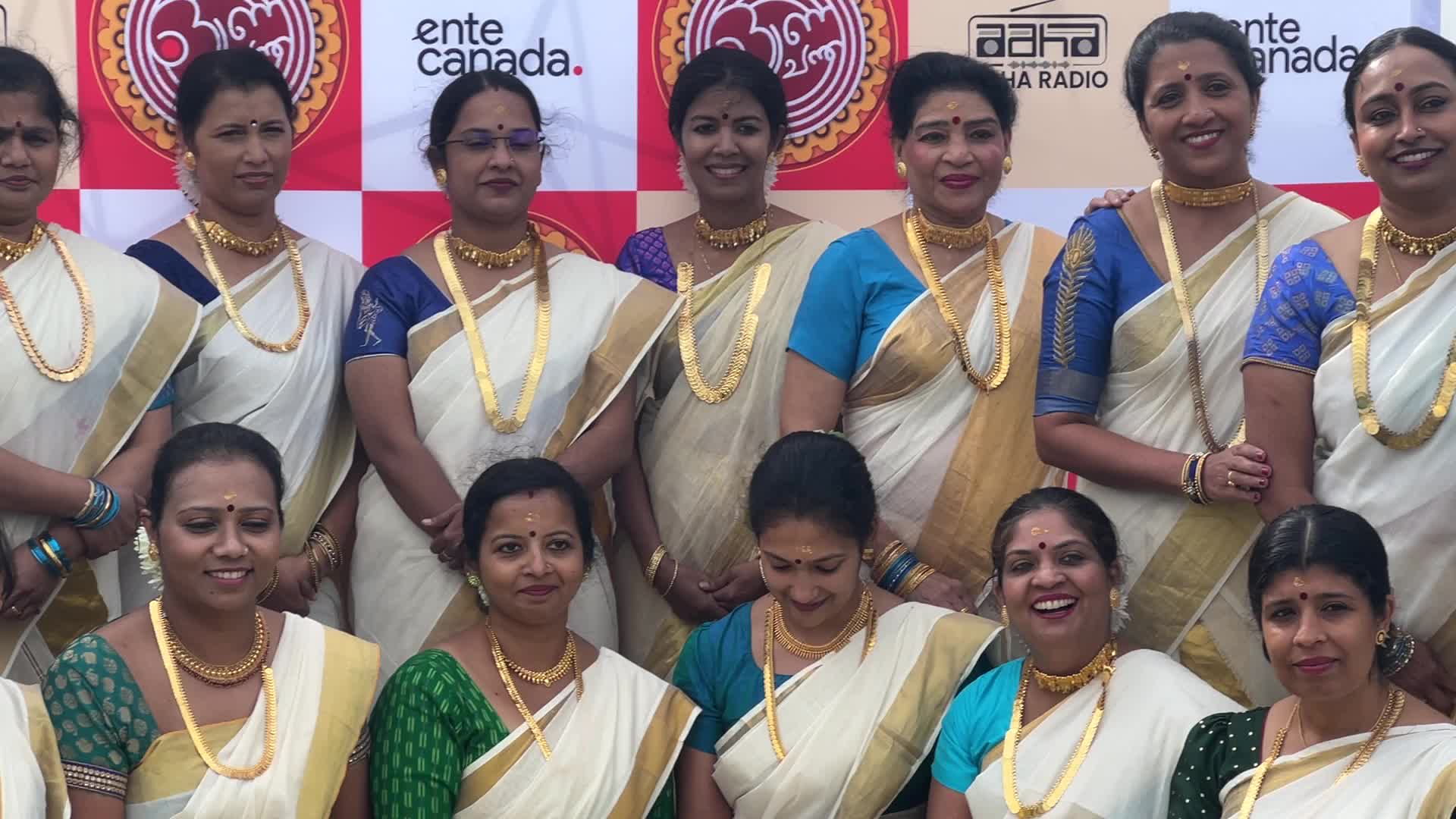 Grand procession during the Onam Festival in Canada