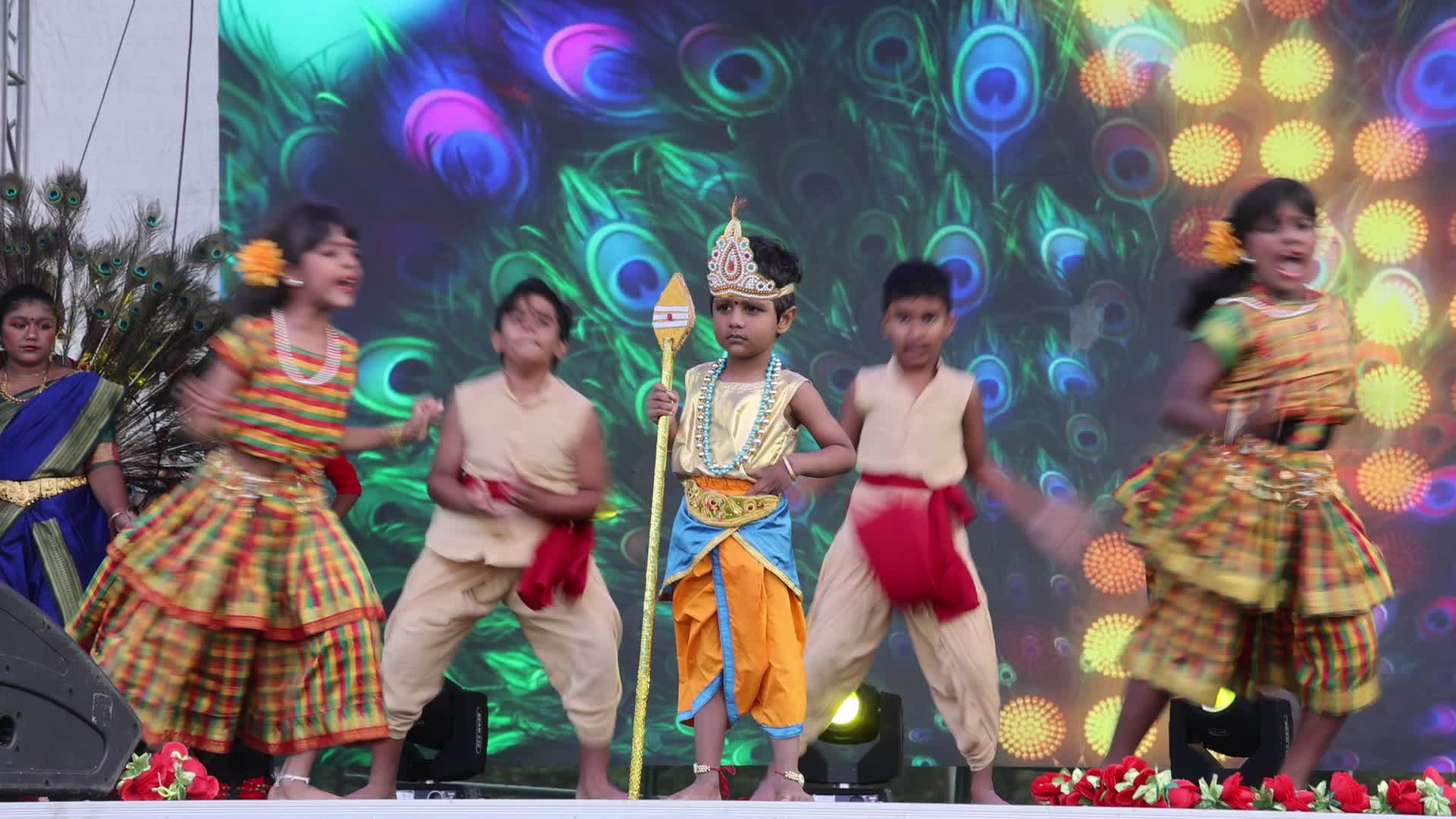 Traditional Sri Lankan Tamil dance performance