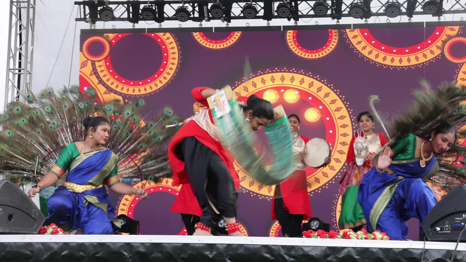 Traditional Sri Lankan Tamil dance performance