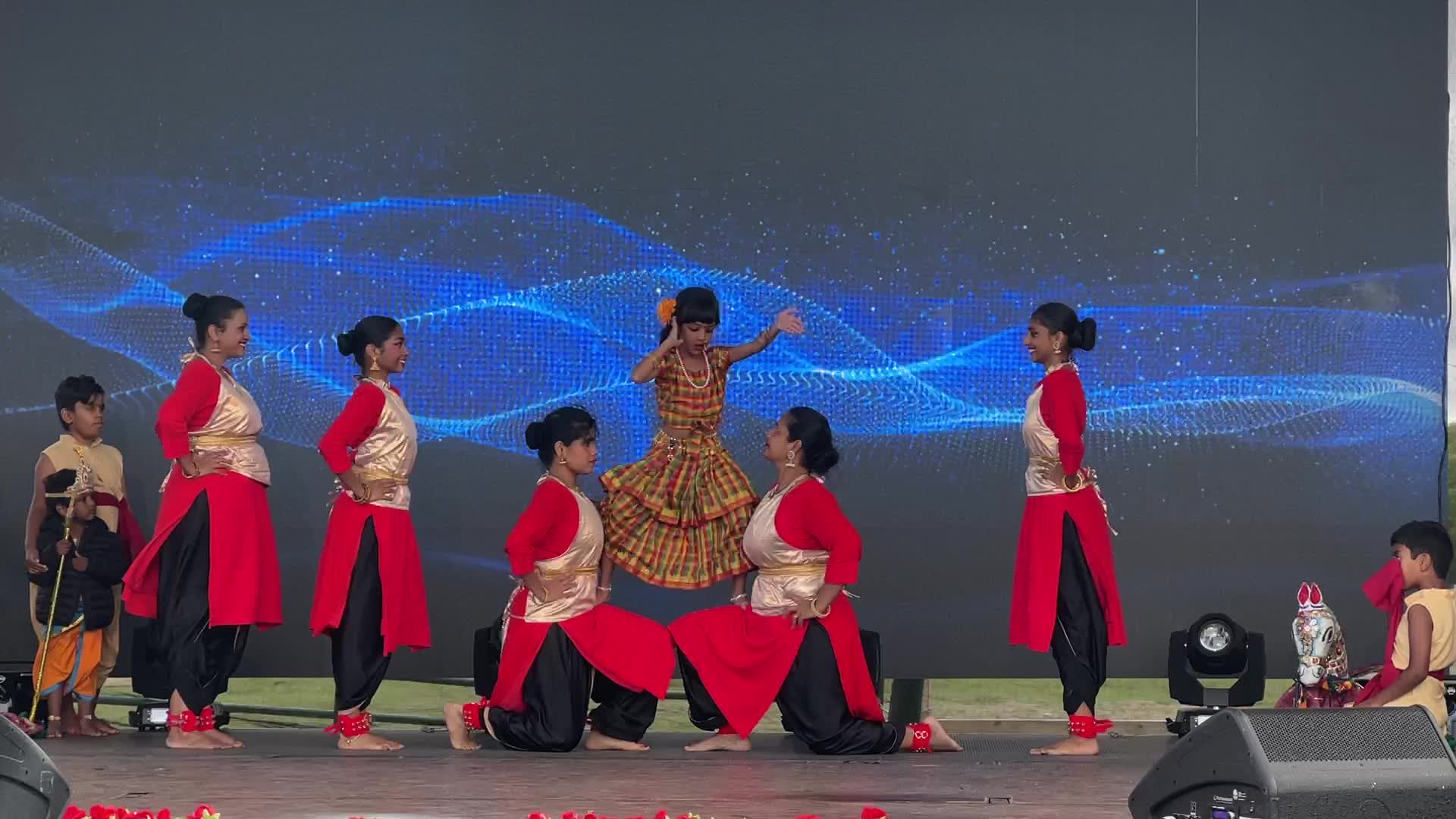 Traditional Sri Lankan Tamil dance performance