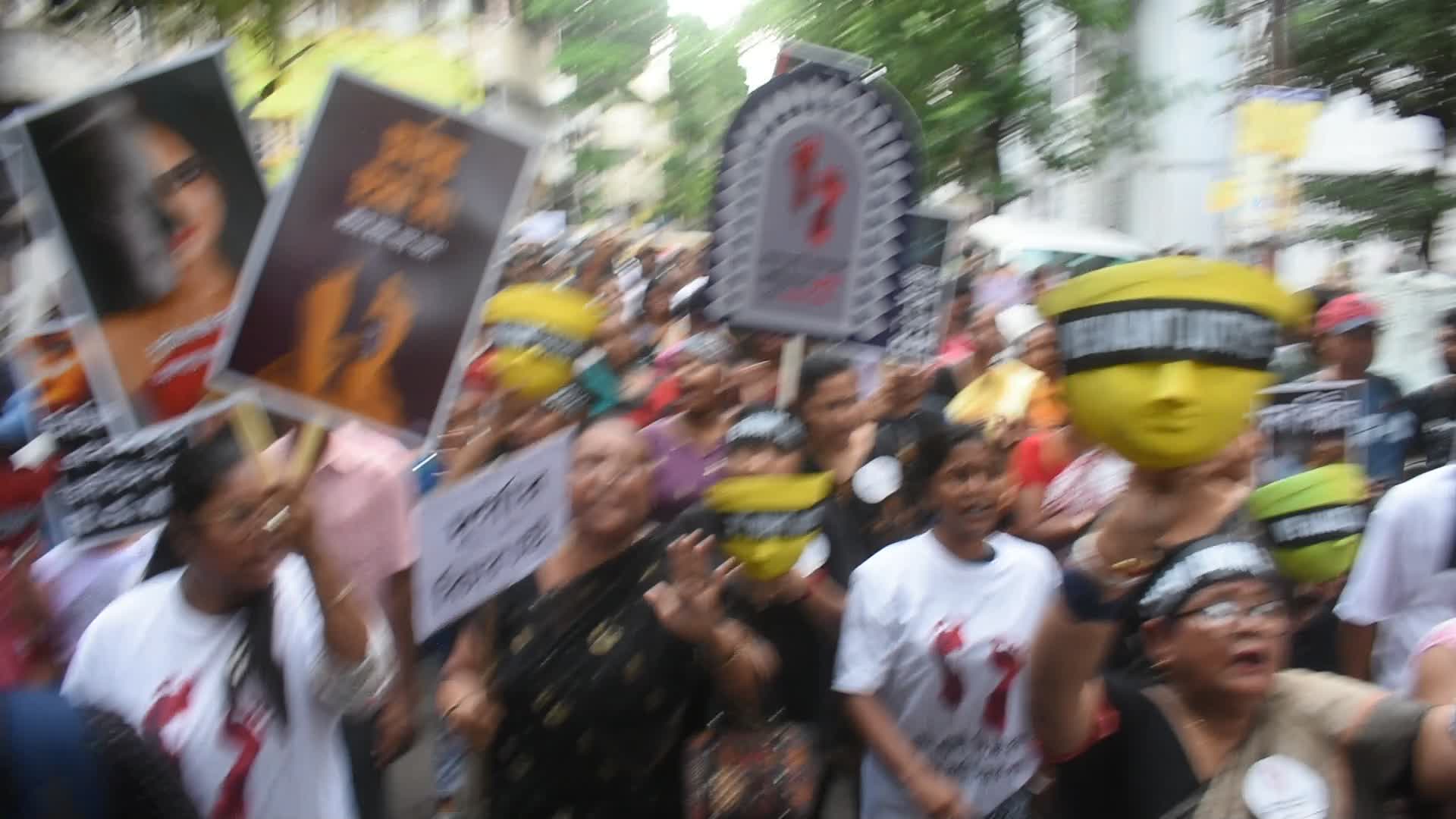 Protest in India.