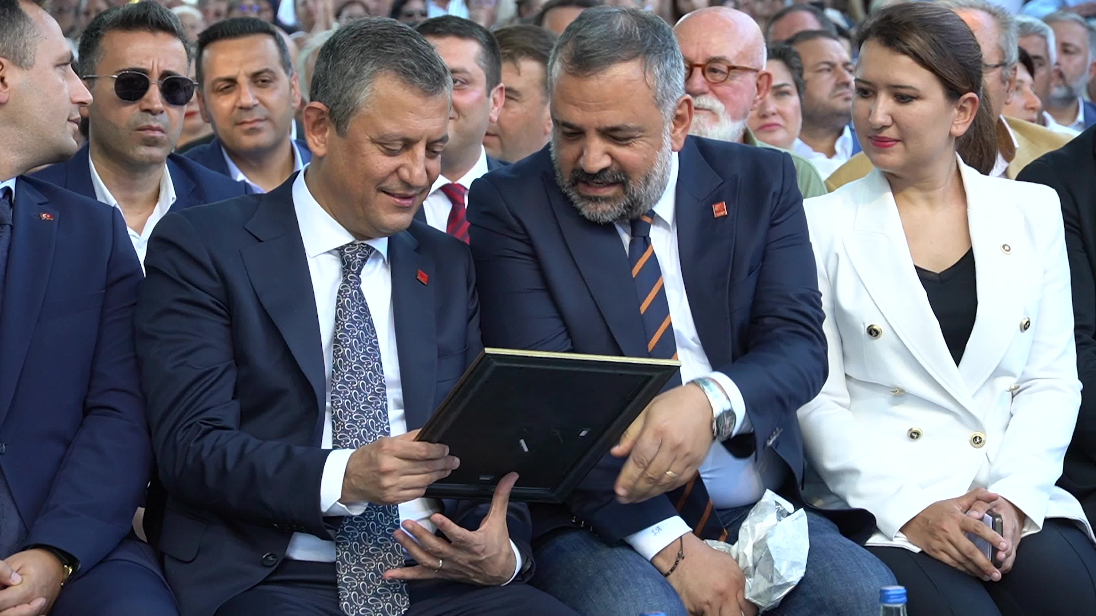 The chairman of the main opposition party CHP, Ozgur Ozel attended to opening ceremony, Izmir, Turkey - 12 Sep 2024