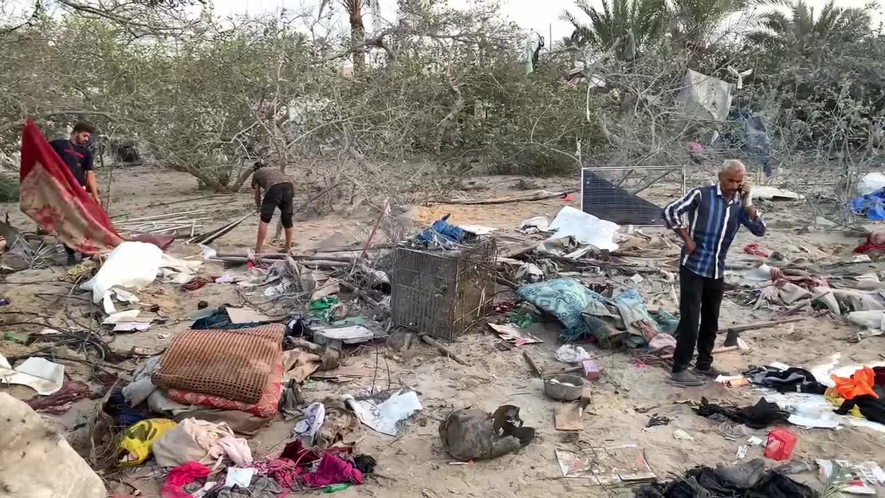 Aftermath of Israeli Airstrike In Gaza, Palestine