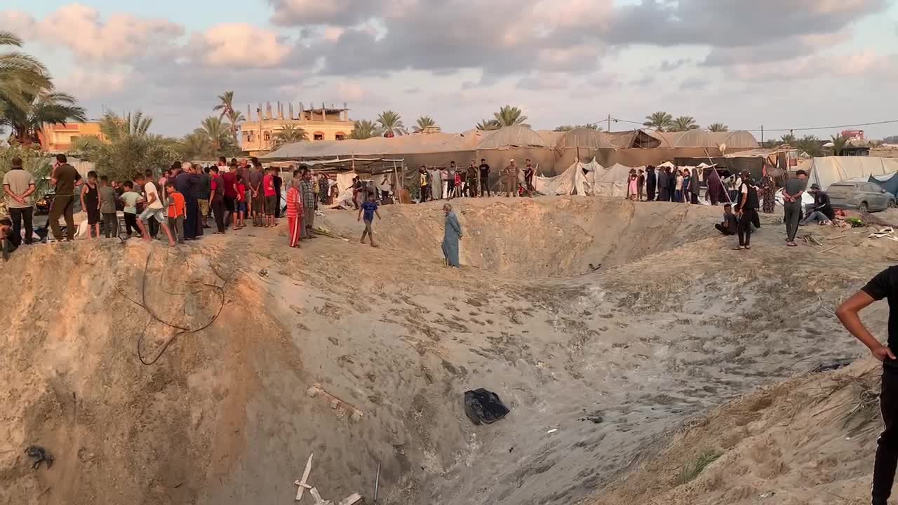 Aftermath of Israeli Airstrike In Gaza, Palestine