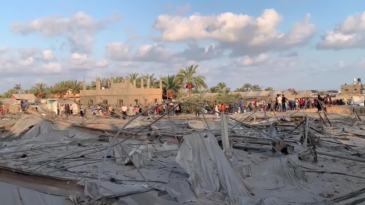 Aftermath of Israeli Airstrike In Gaza, Palestine