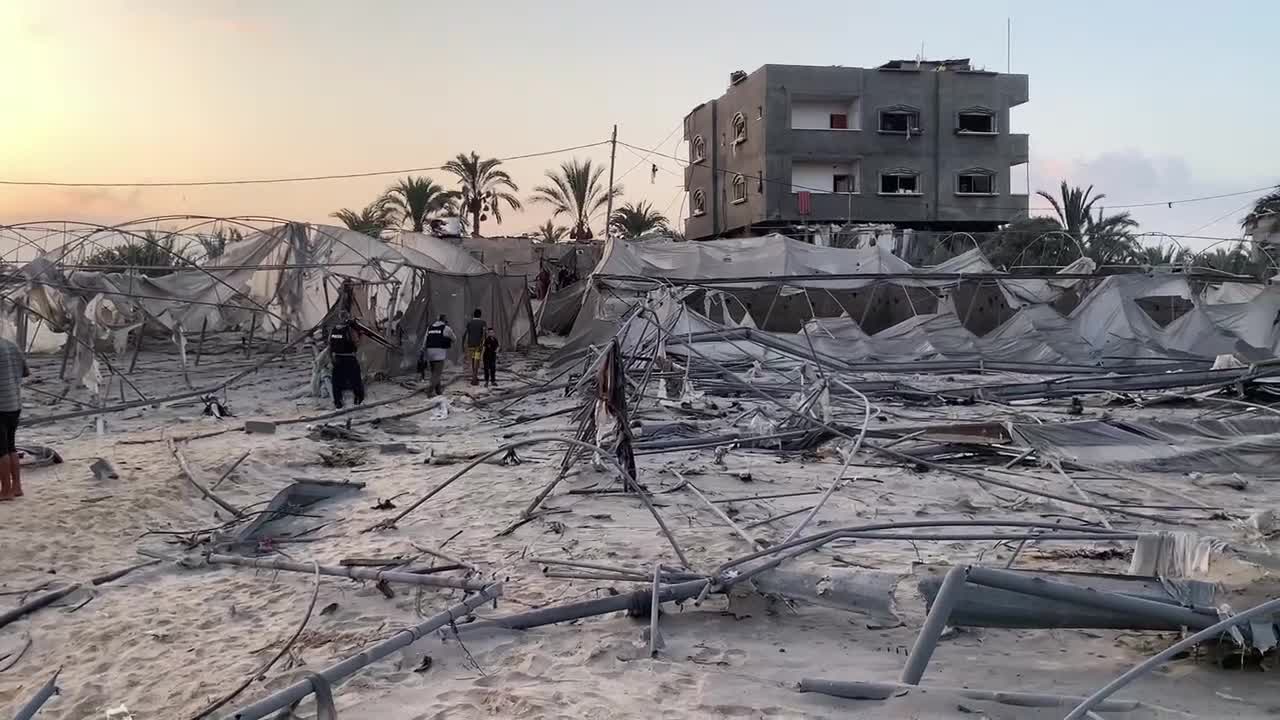 Aftermath of Israeli Airstrike In Gaza, Palestine