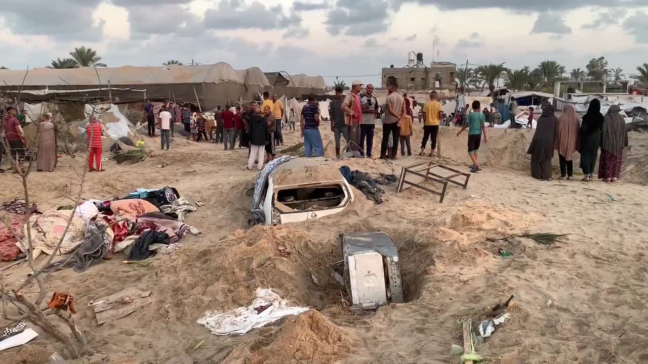 Aftermath of Israeli Airstrike In Gaza, Palestine