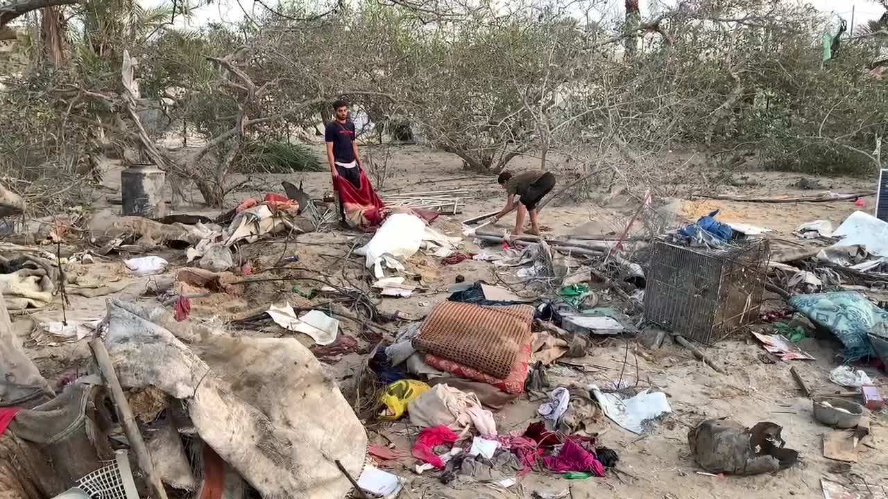 Aftermath of Israeli Airstrike In Gaza, Palestine