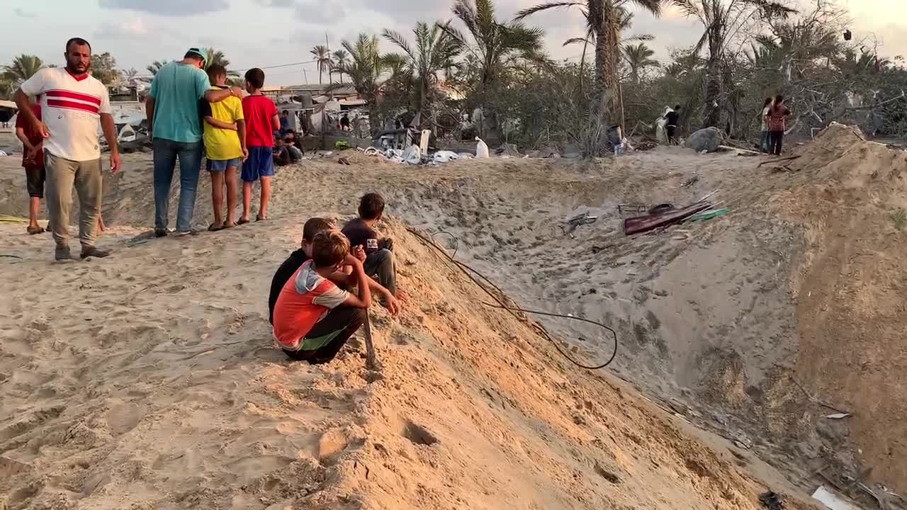 Aftermath of Israeli Airstrike In Gaza, Palestine