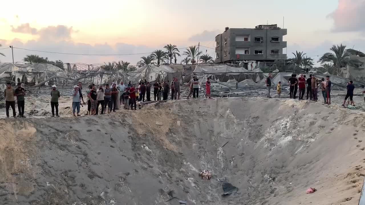 Aftermath of Israeli Airstrike In Gaza, Palestine