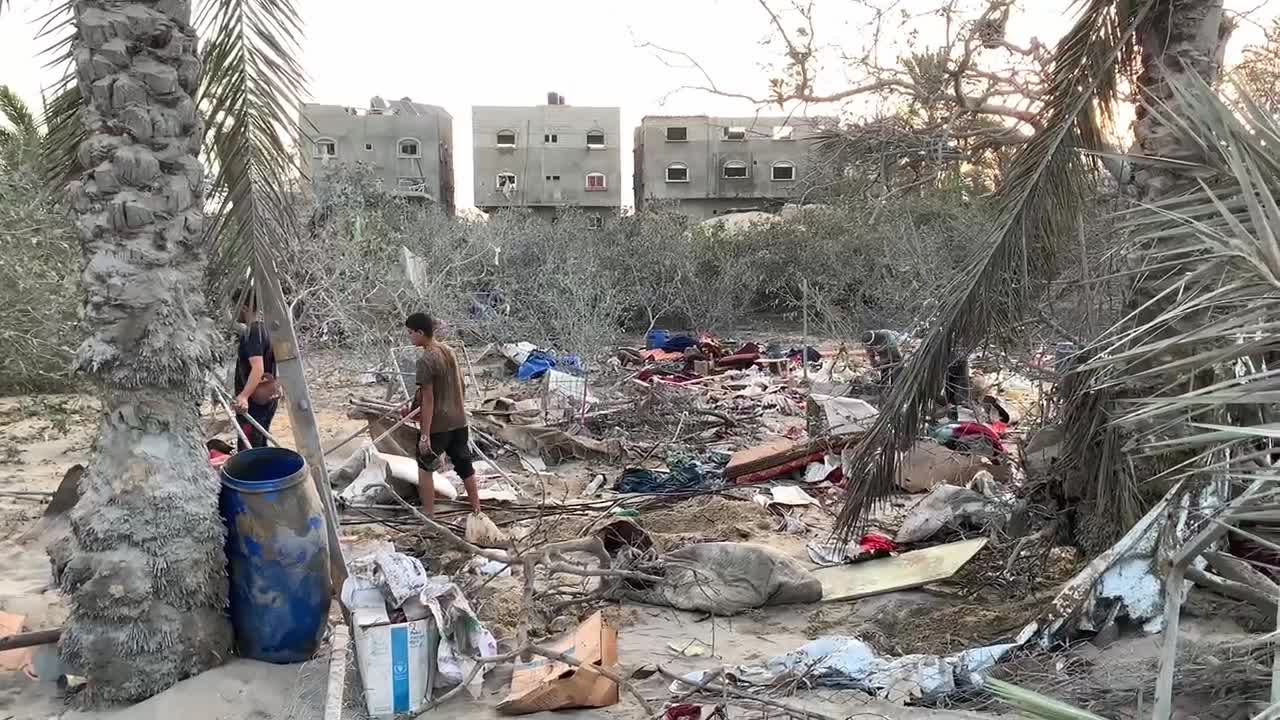 Aftermath of Israeli Airstrike In Gaza, Palestine