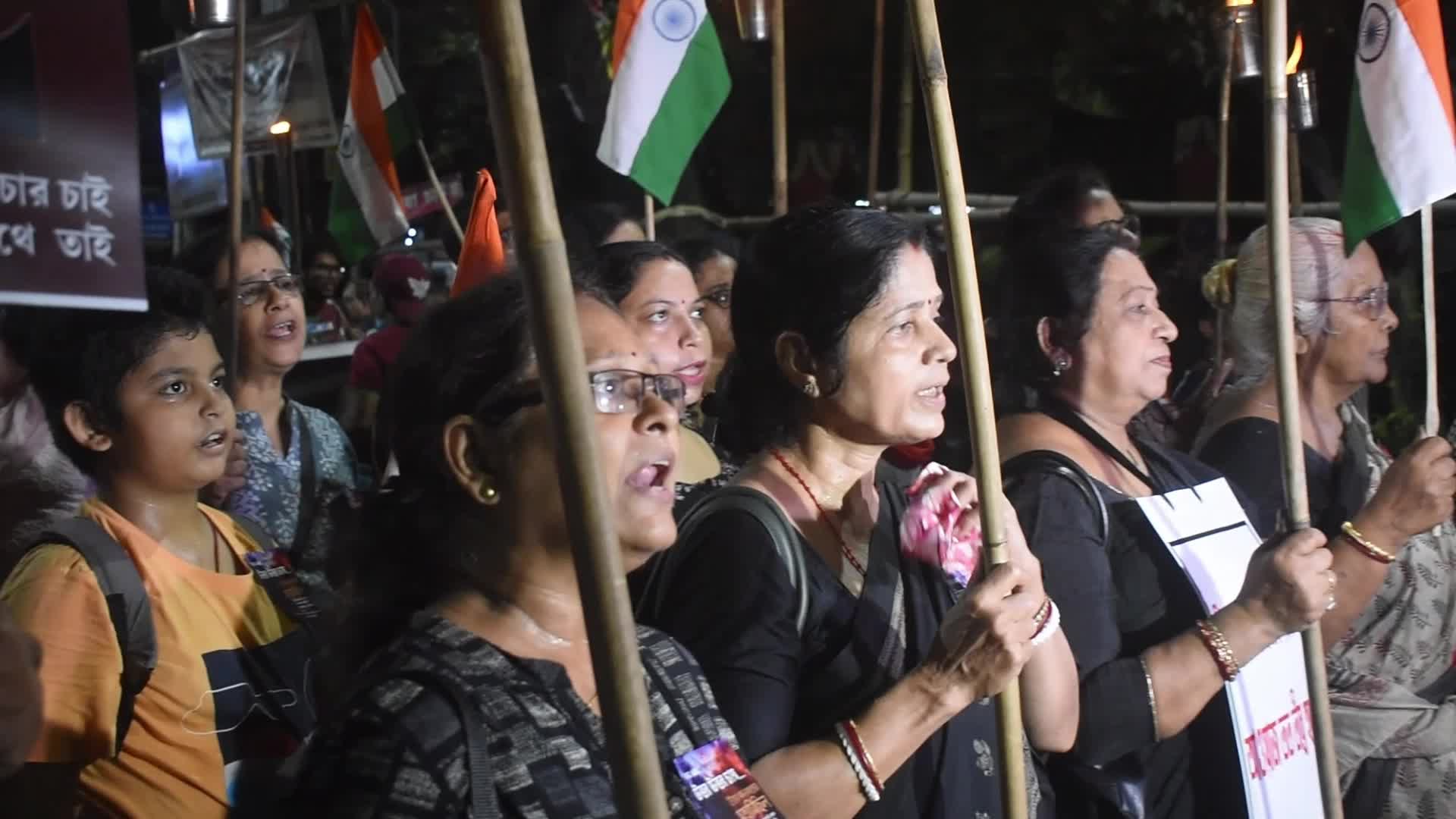 Citizen Protest In Kolkata, India
