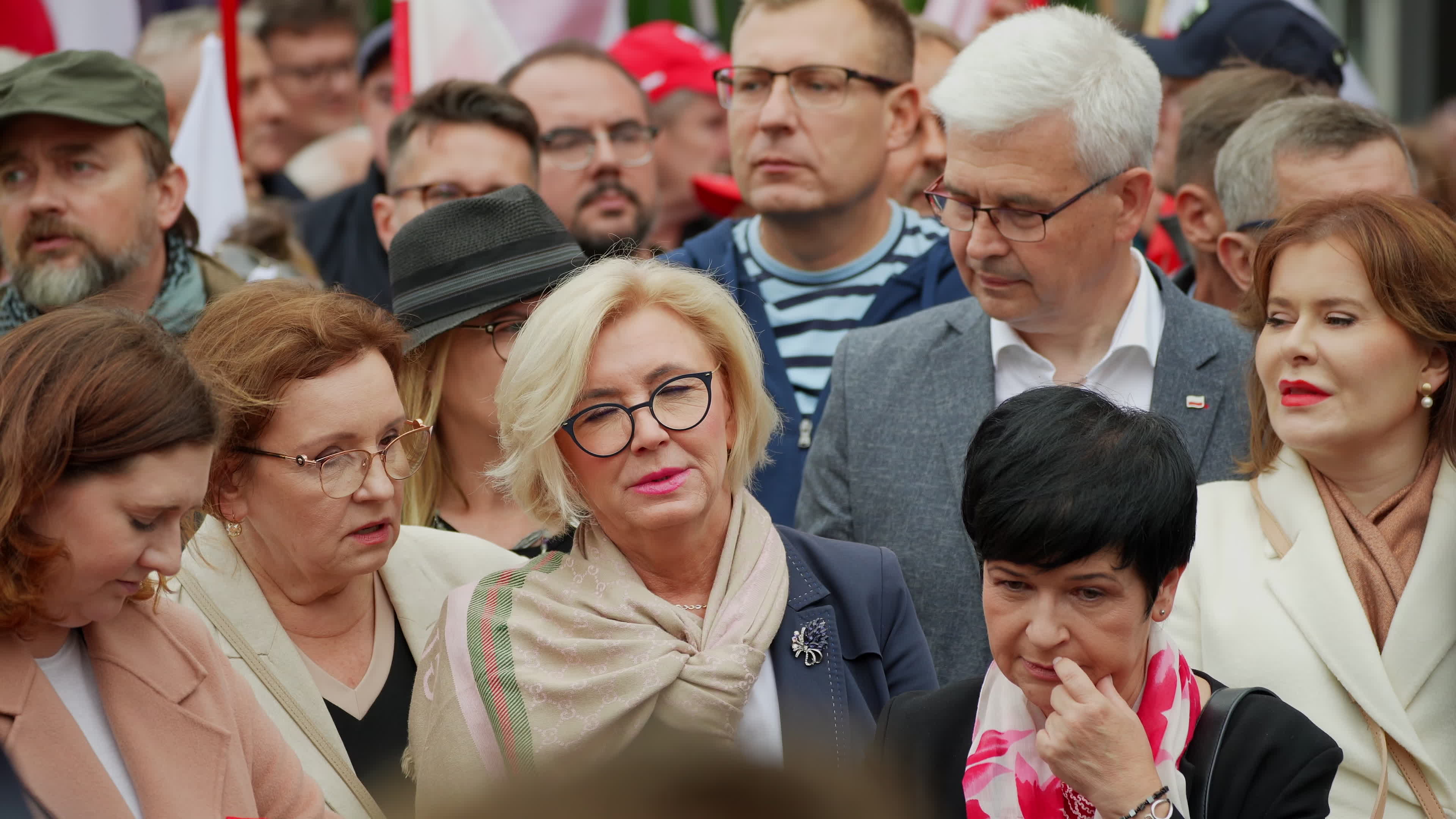 Warsaw Opposition Rally with Jaroslaw Kaczynski 