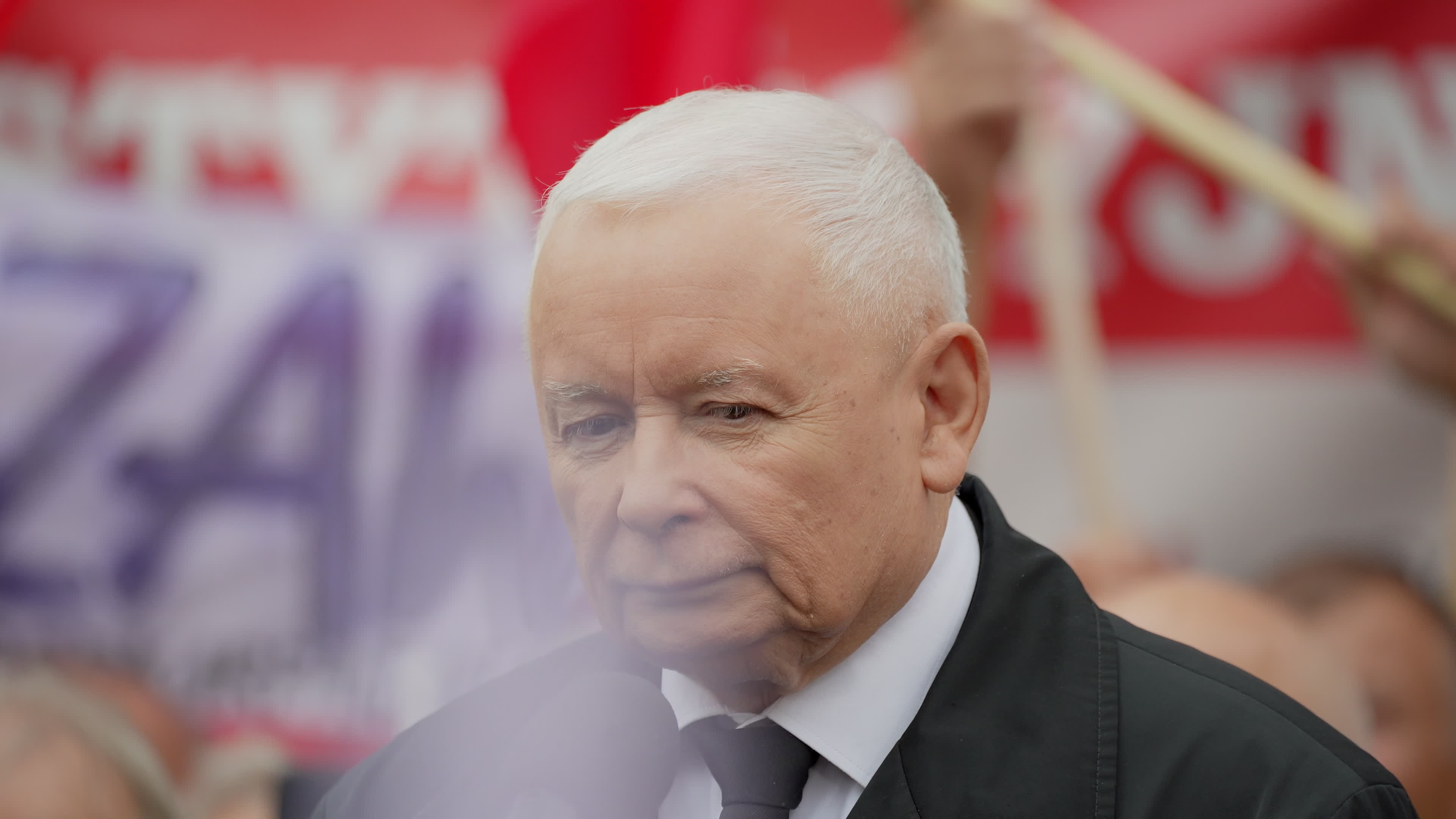 Warsaw Opposition Rally with Jaroslaw Kaczynski 